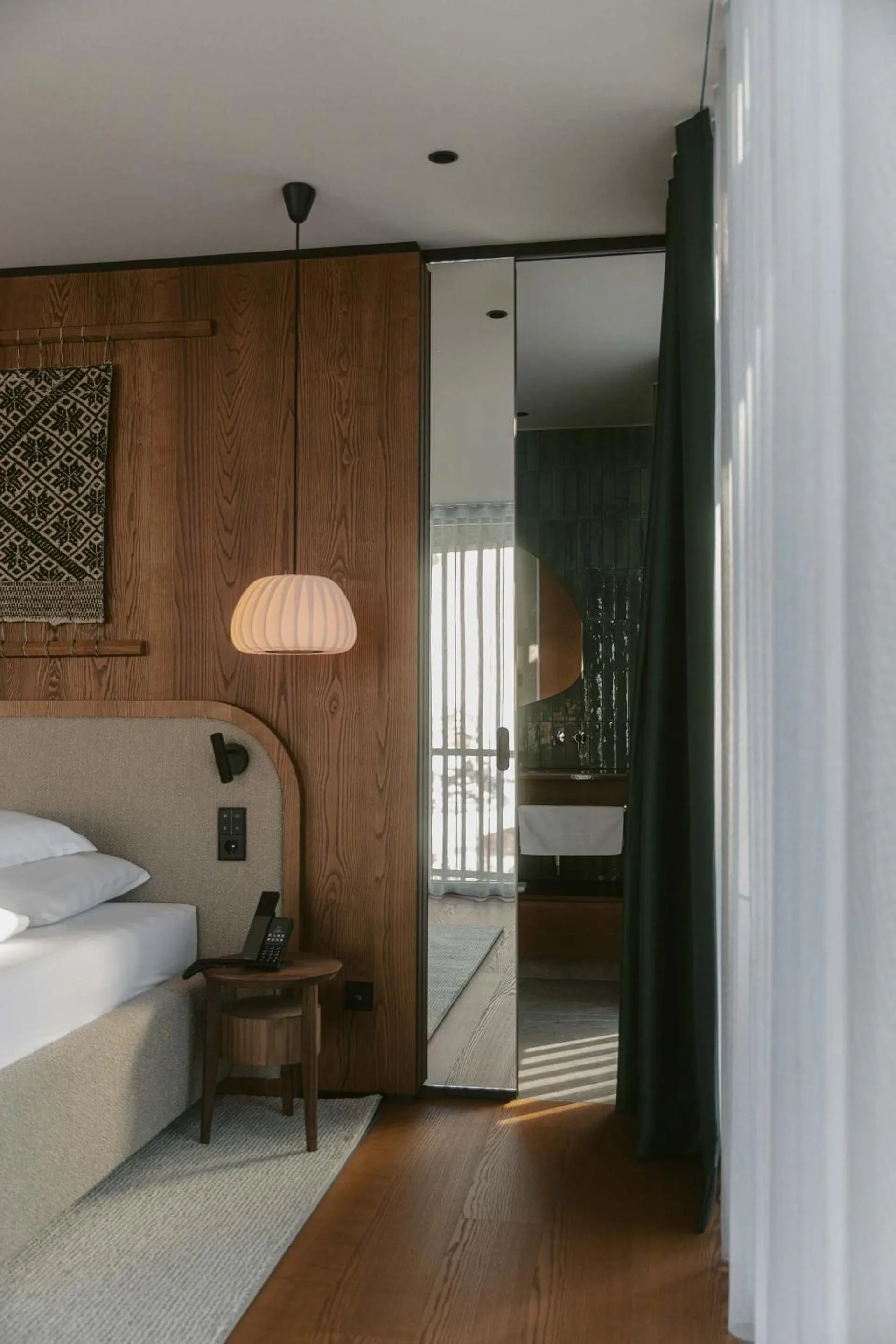 Bathroom, Bed in NEW Hotel Kristberg in Lech - new opening since December 2025