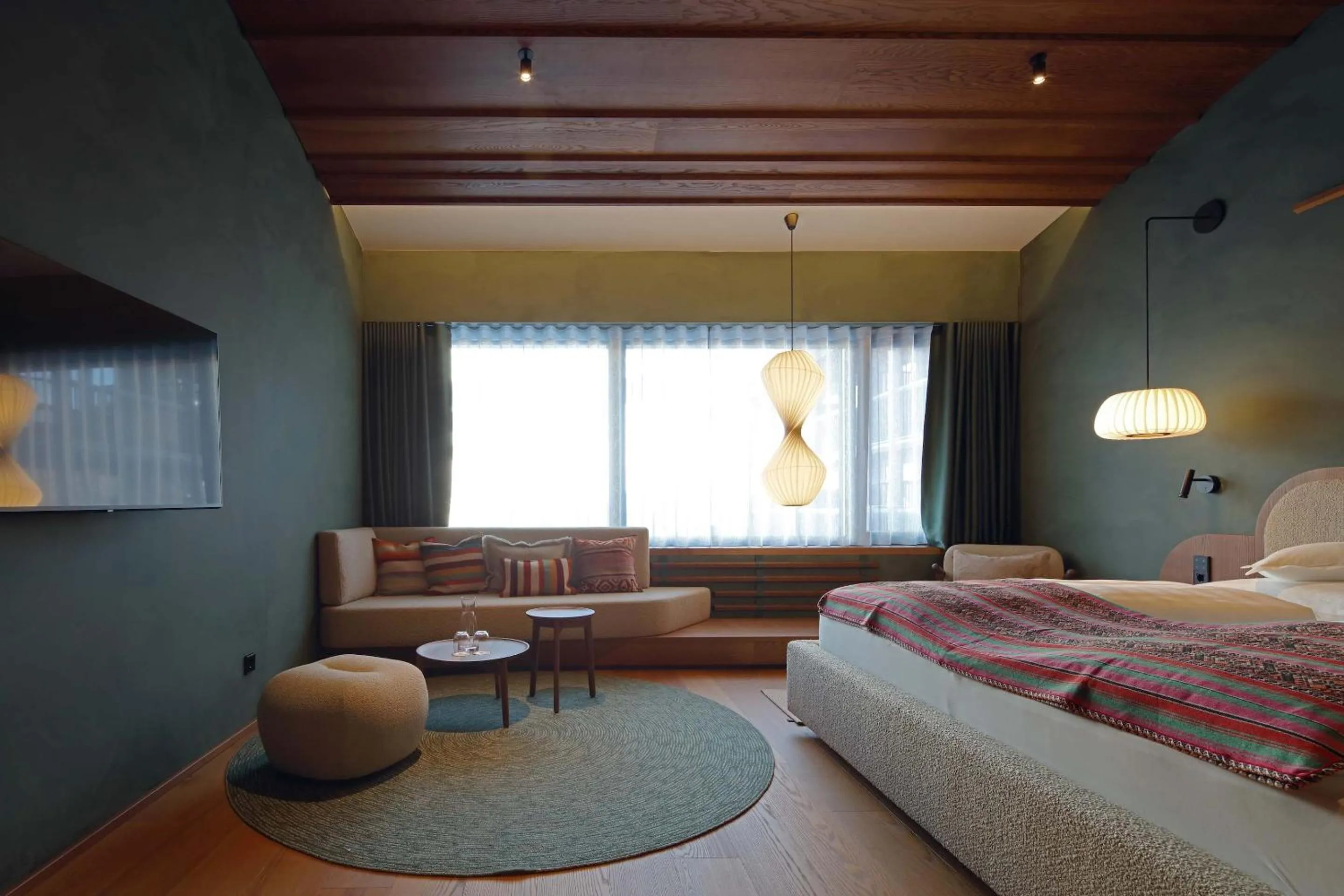 View (from property/room), Bed in NEW Hotel Kristberg in Lech - new opening since December 2025