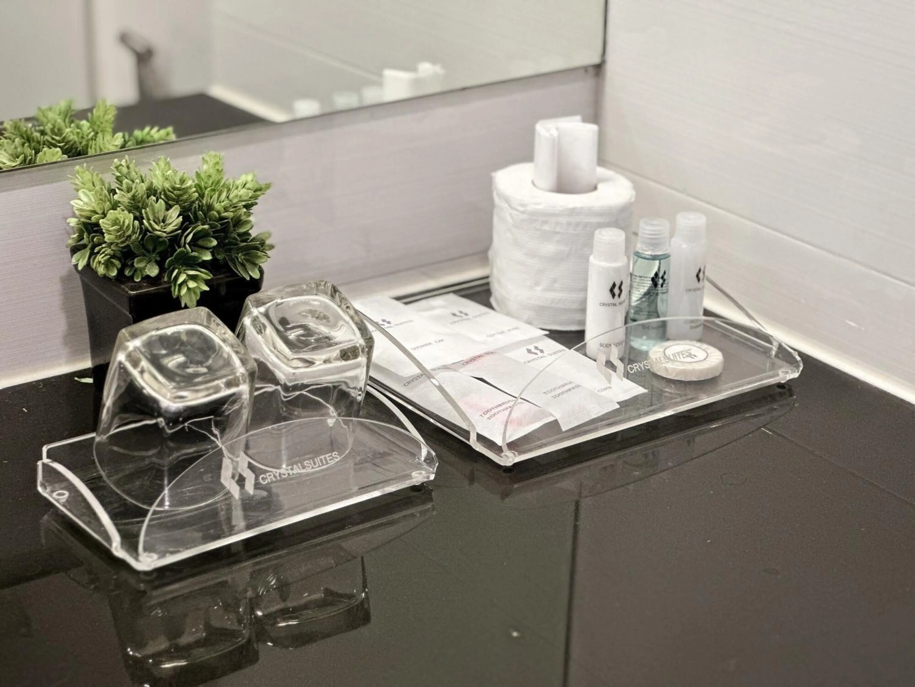 Bathroom in Crystal Suites Suvarnbhumi Airport