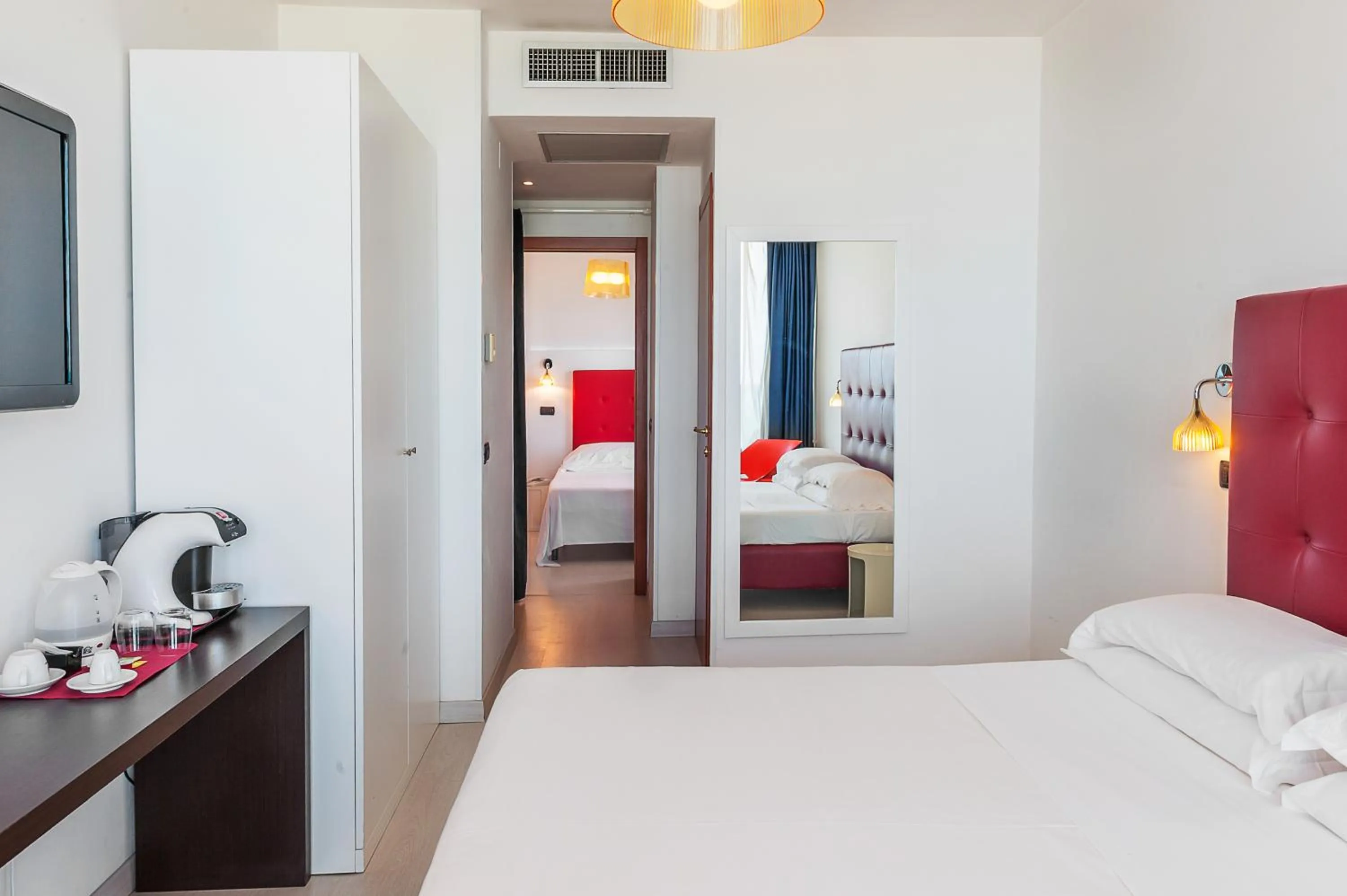 Bed in Hotel Villa Corallo