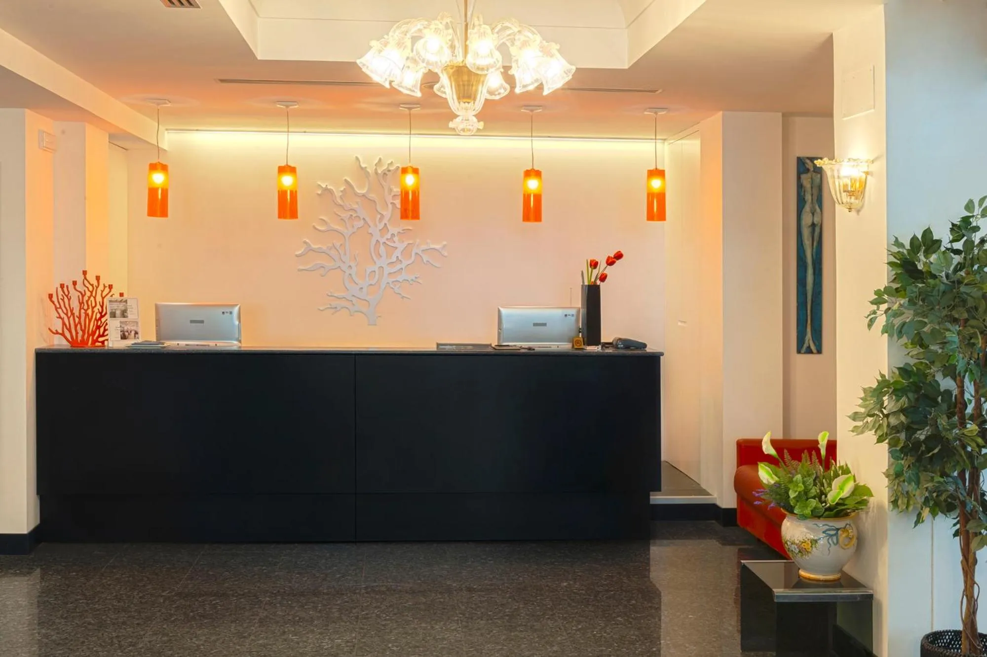 Lobby or reception in Hotel Villa Corallo