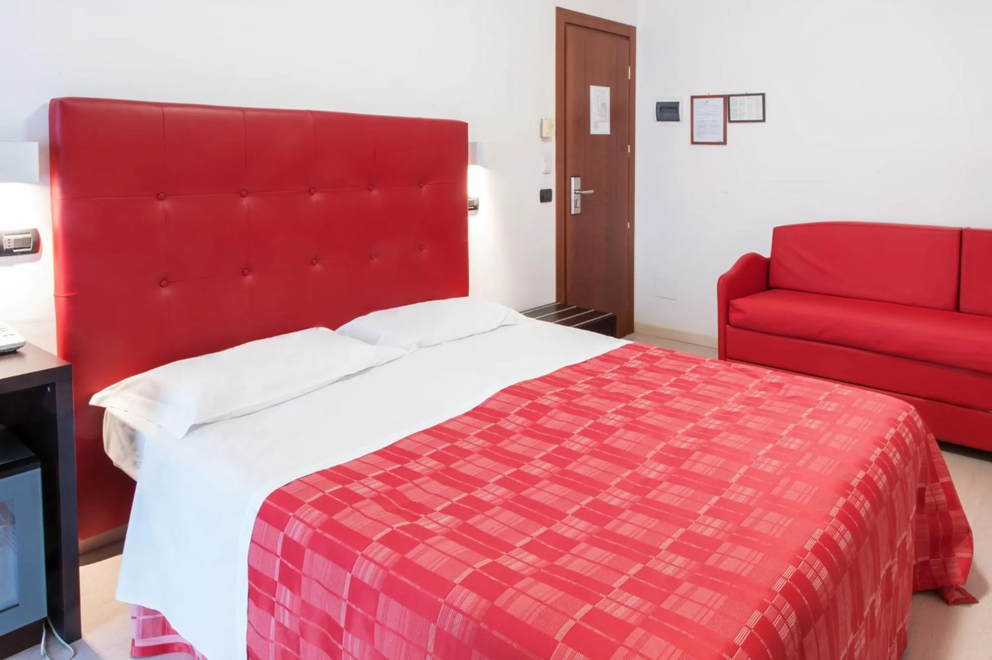 Bed in Hotel Villa Corallo