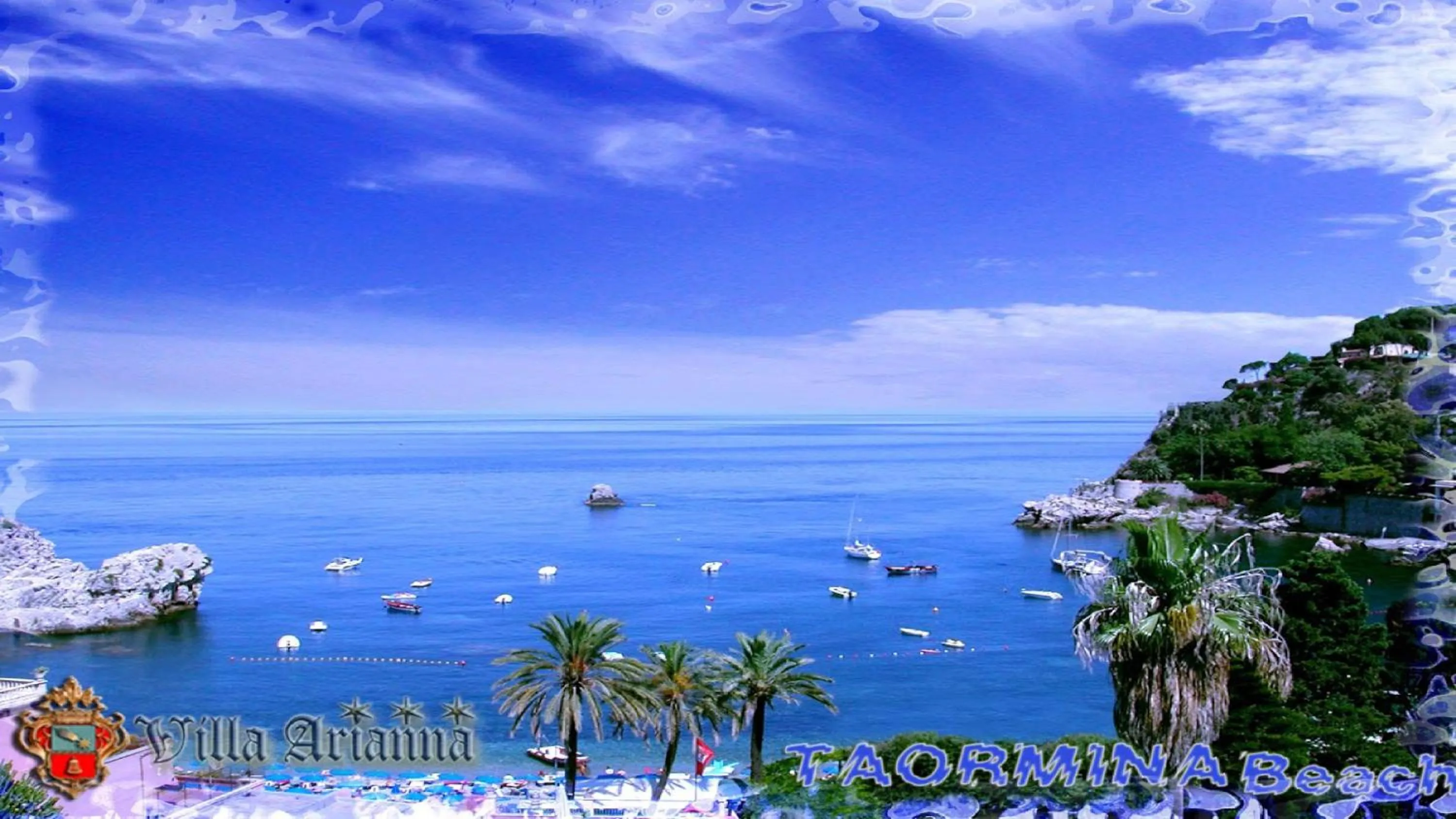 Inner courtyard view in Villa Arianna B&B