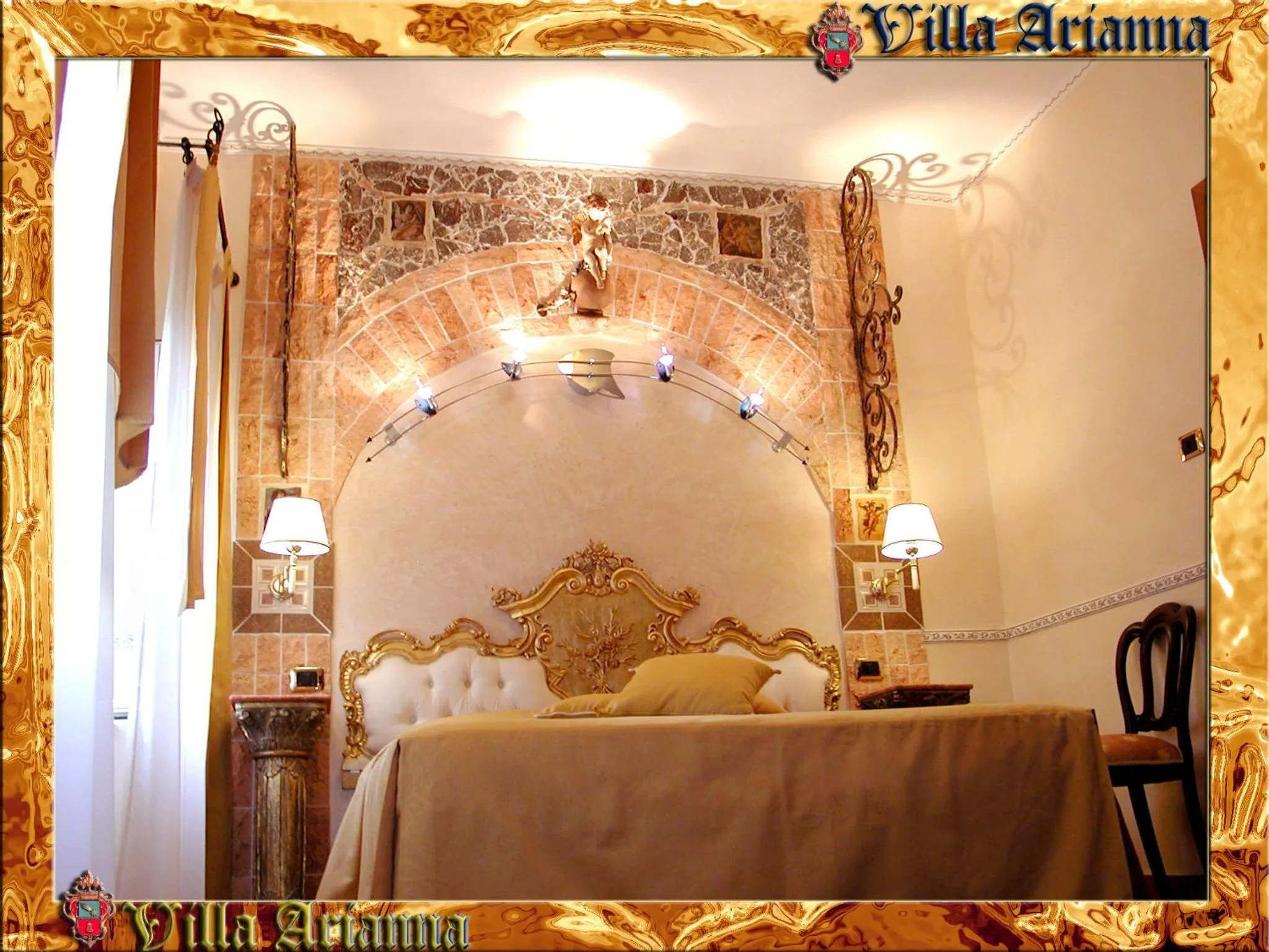 Bed in Villa Arianna B&B