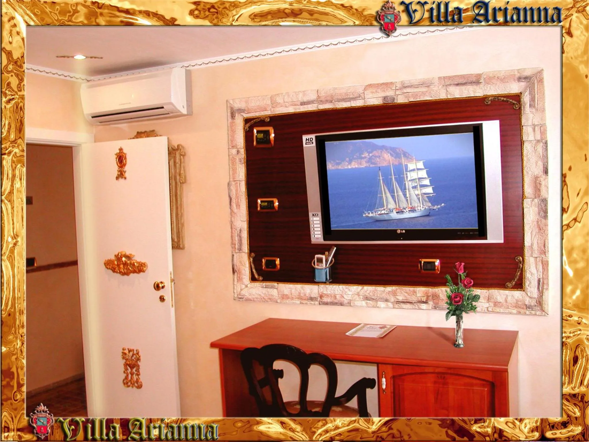 TV and multimedia in Villa Arianna B&B