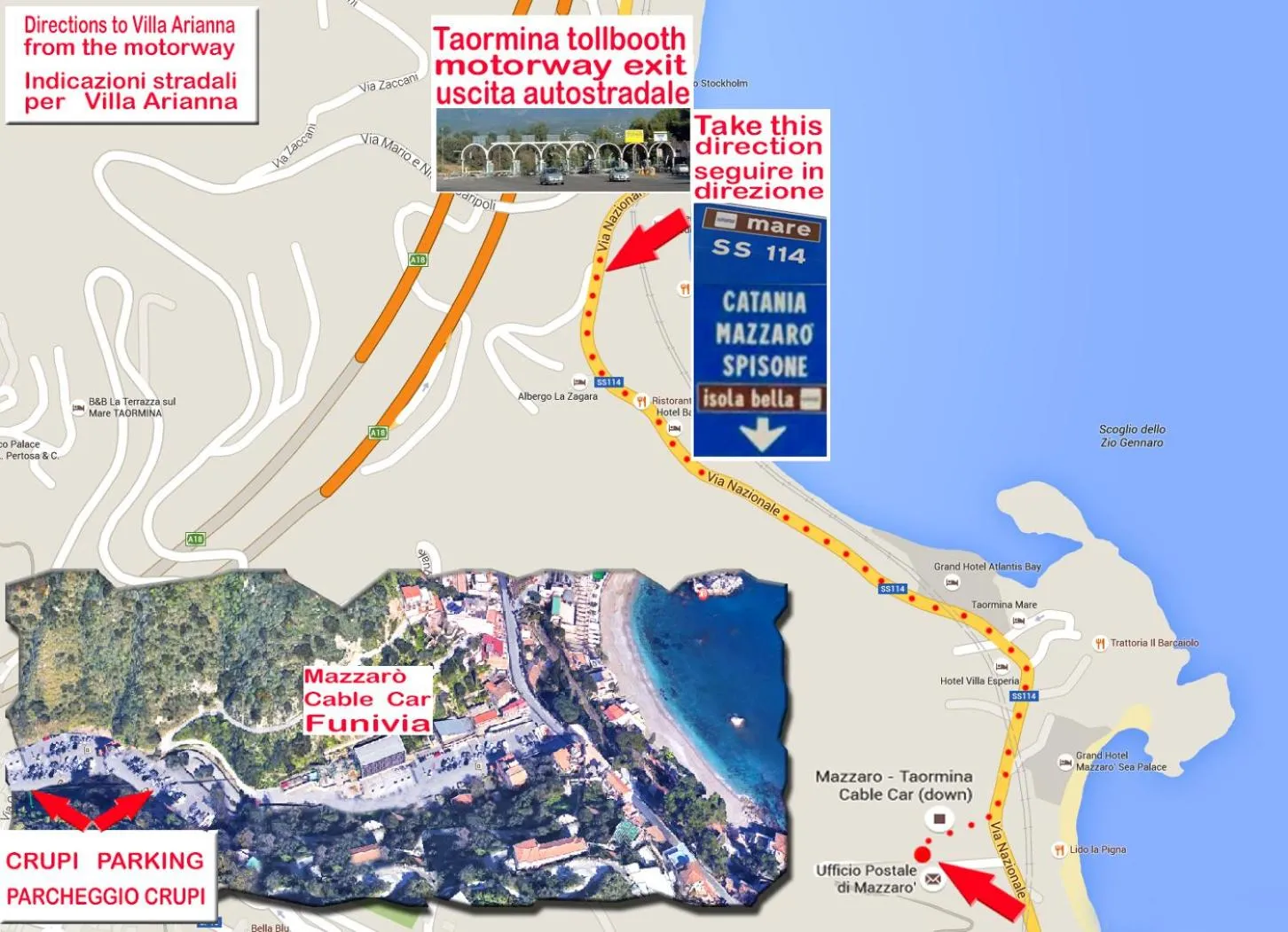 Neighbourhood in Villa Arianna B&B