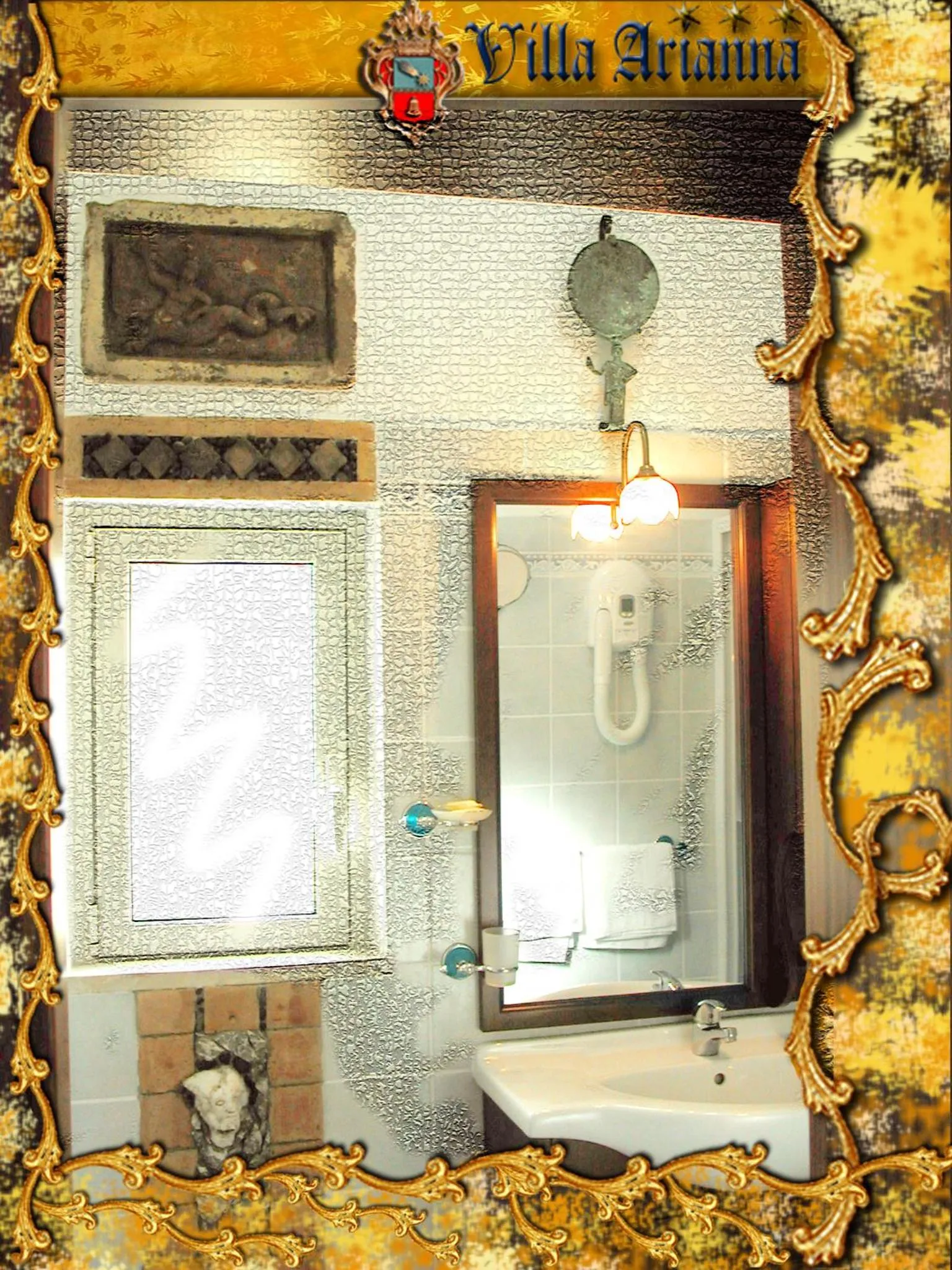 Toilet in Villa Arianna B&B