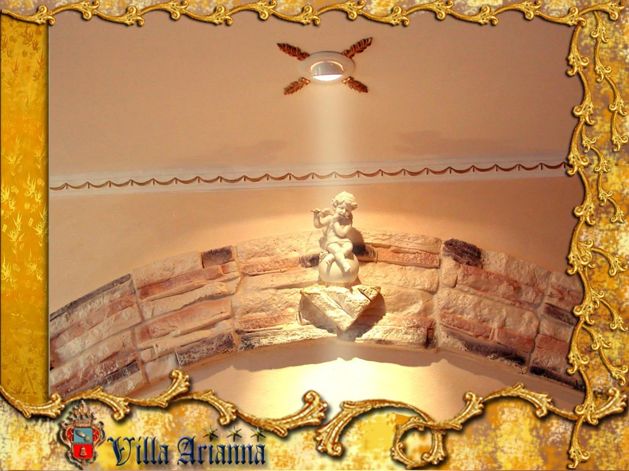 Decorative detail in Villa Arianna B&B