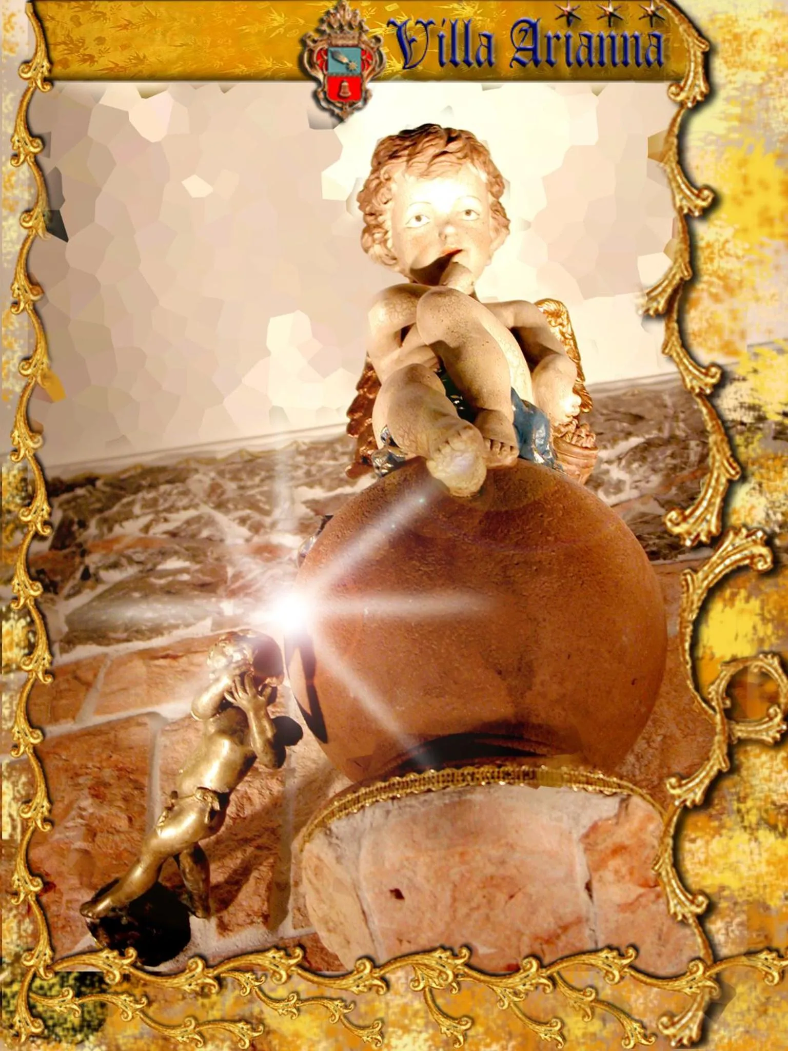 Decorative detail in Villa Arianna B&B