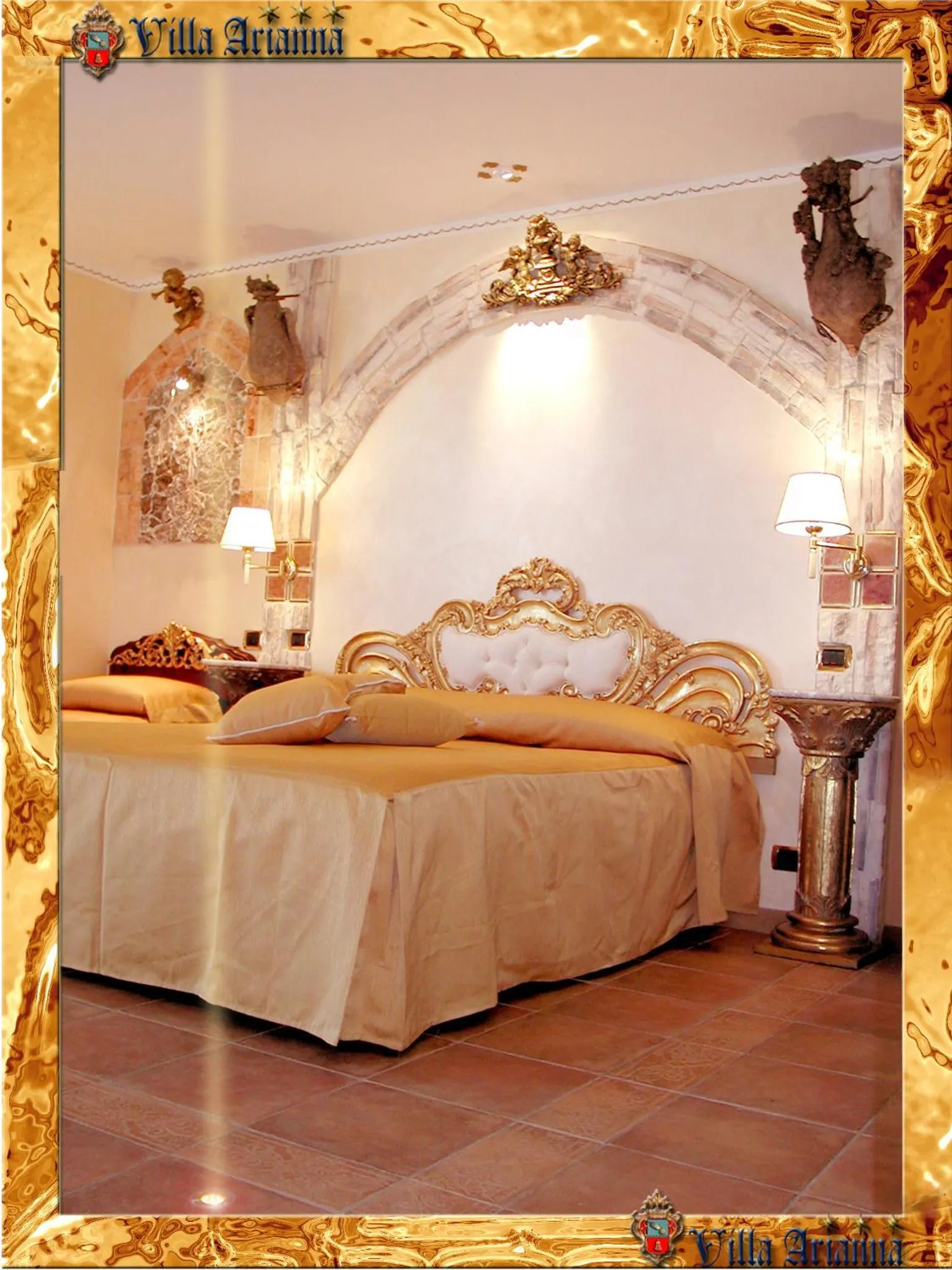 Bed in Villa Arianna B&B