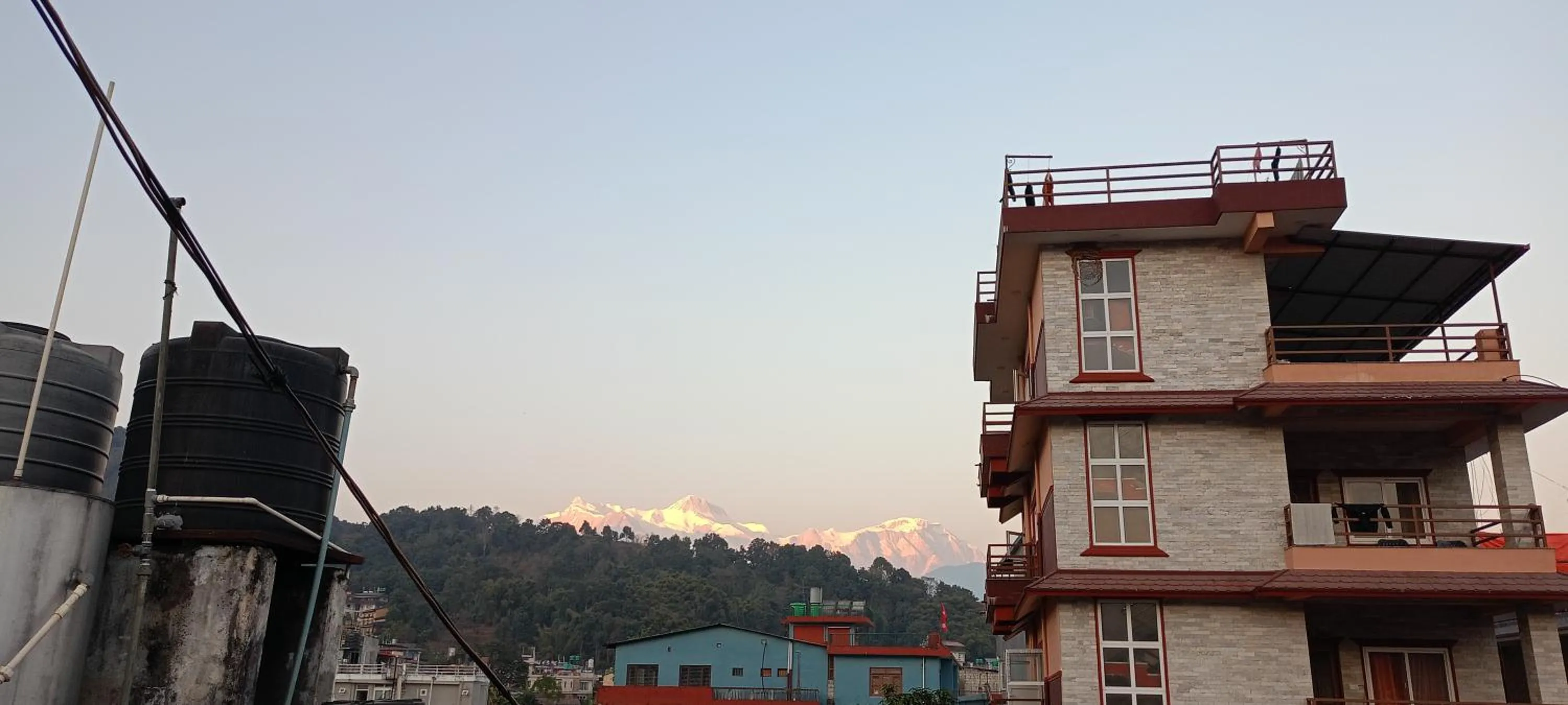 Mountain view in Pokhara Metro Eco Hotel