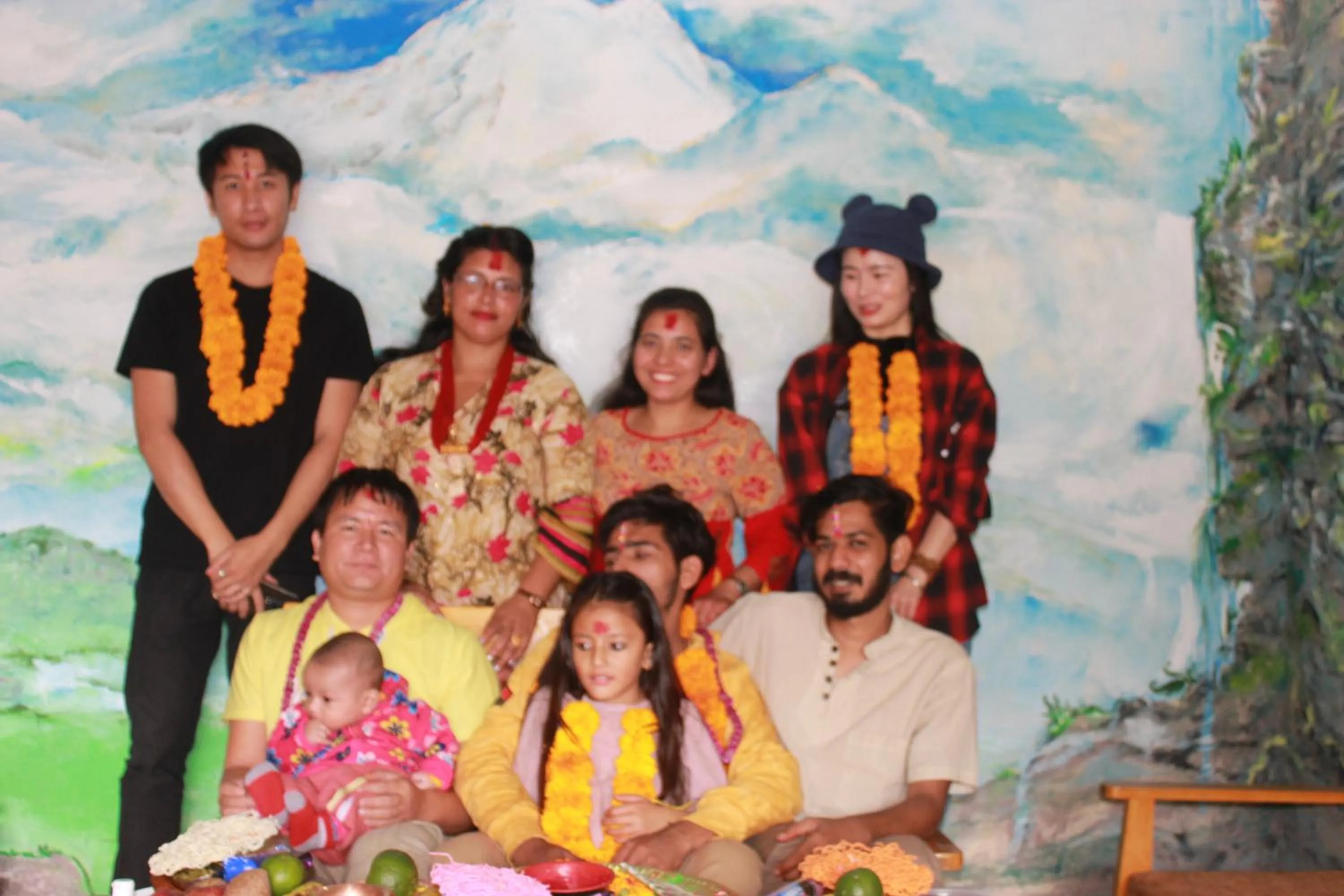 Family in Pokhara Metro Eco Hotel