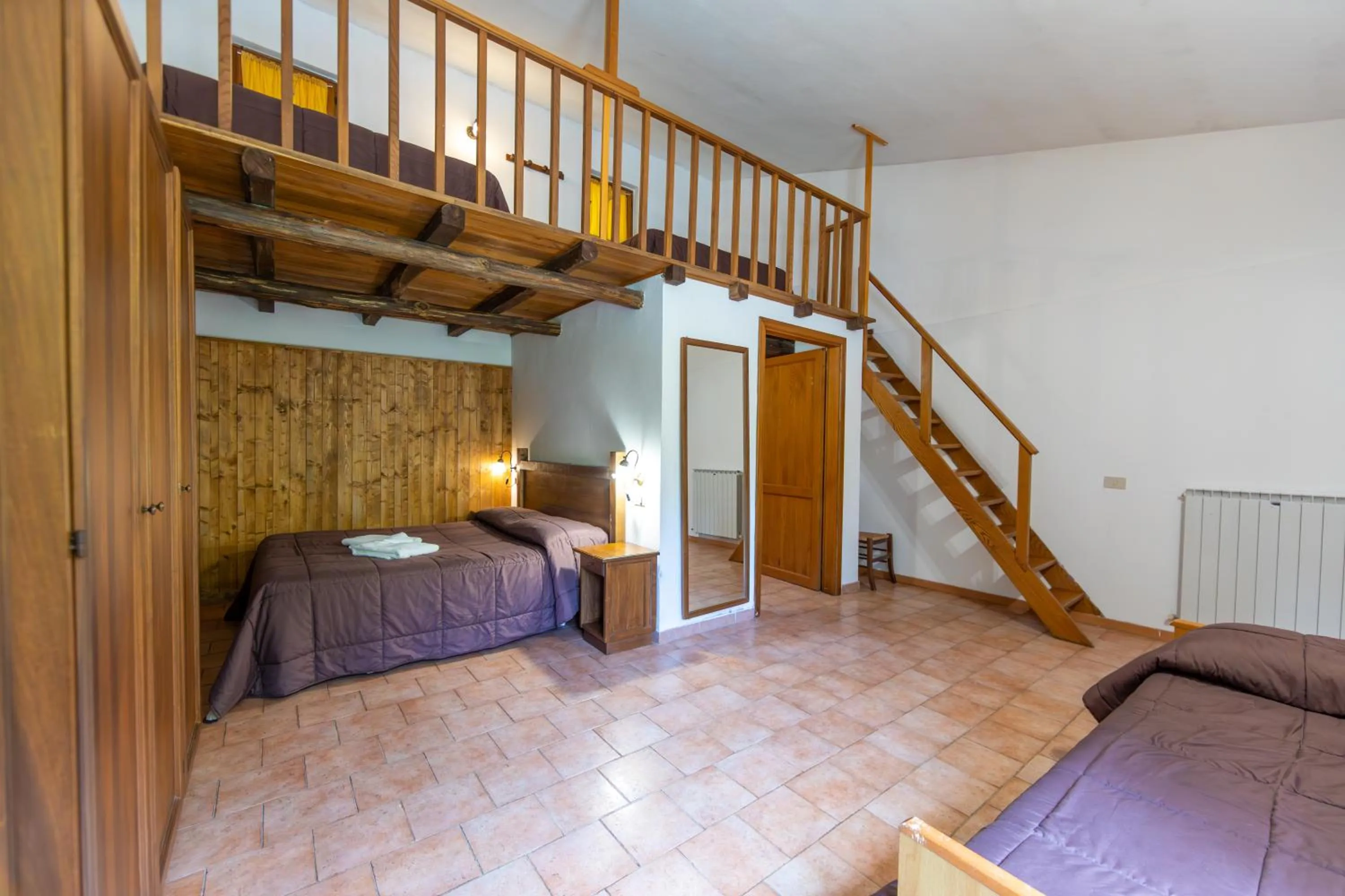 Bed in Agriturismo La Ferrera