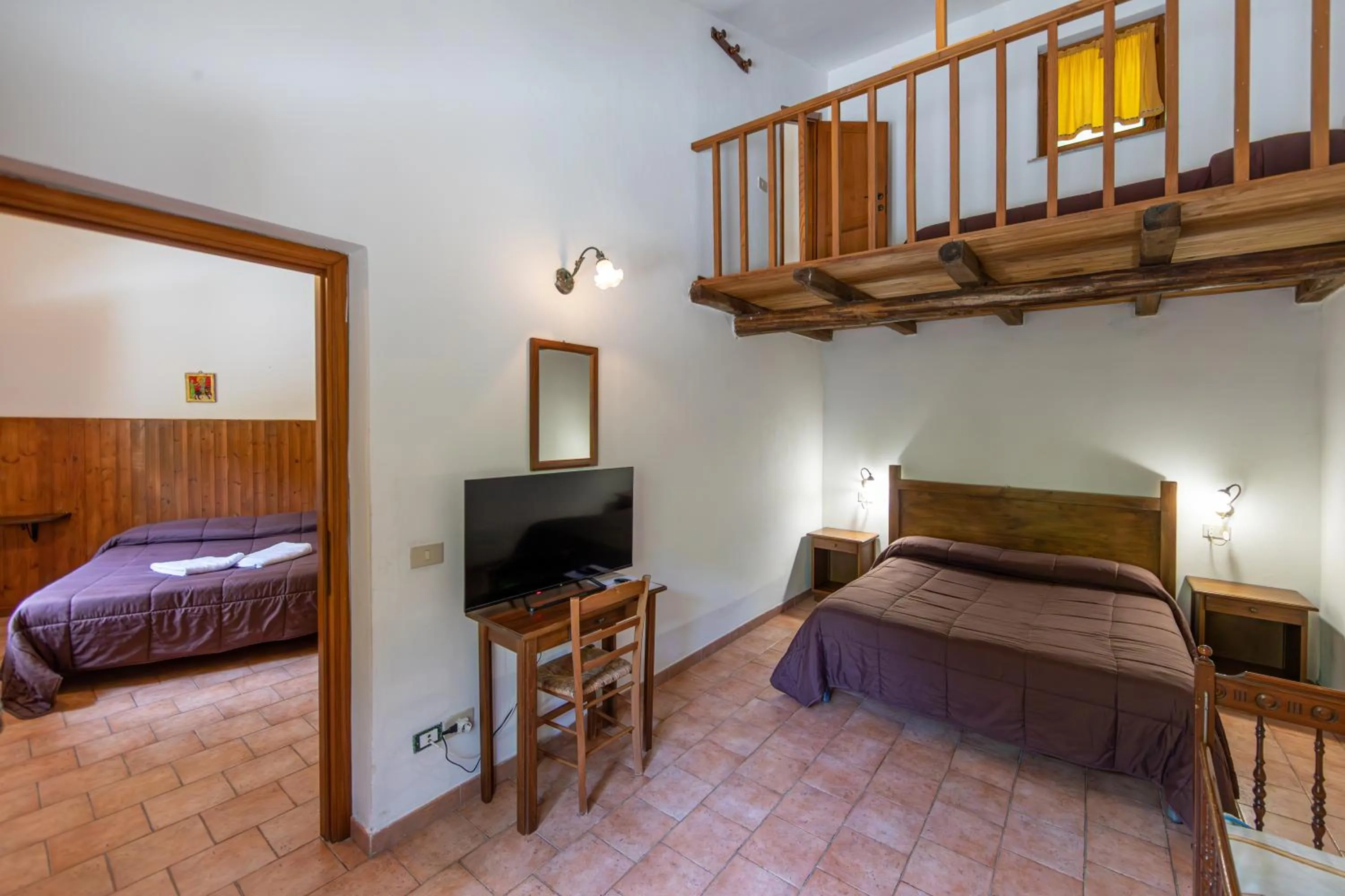 Bed in Agriturismo La Ferrera