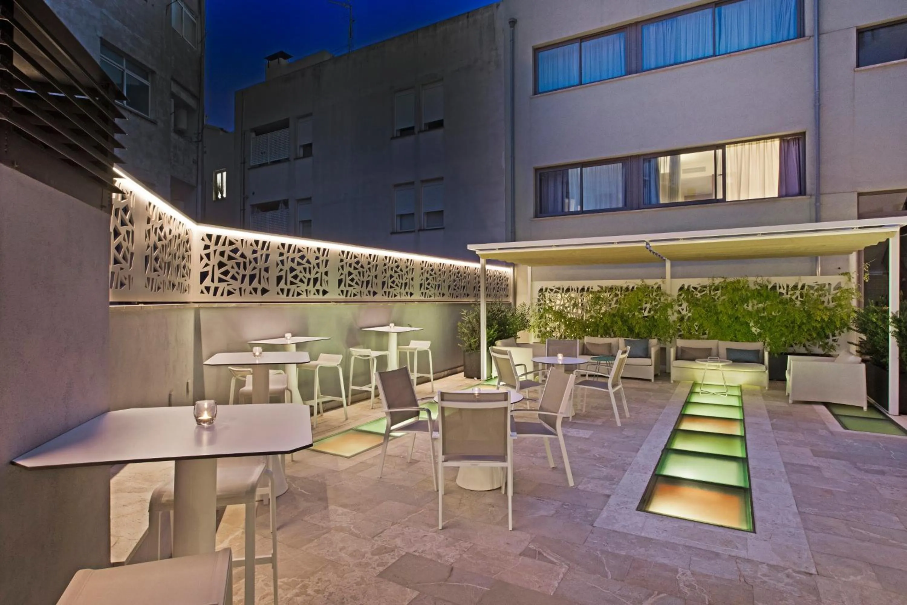 Patio in Hotel Palladium