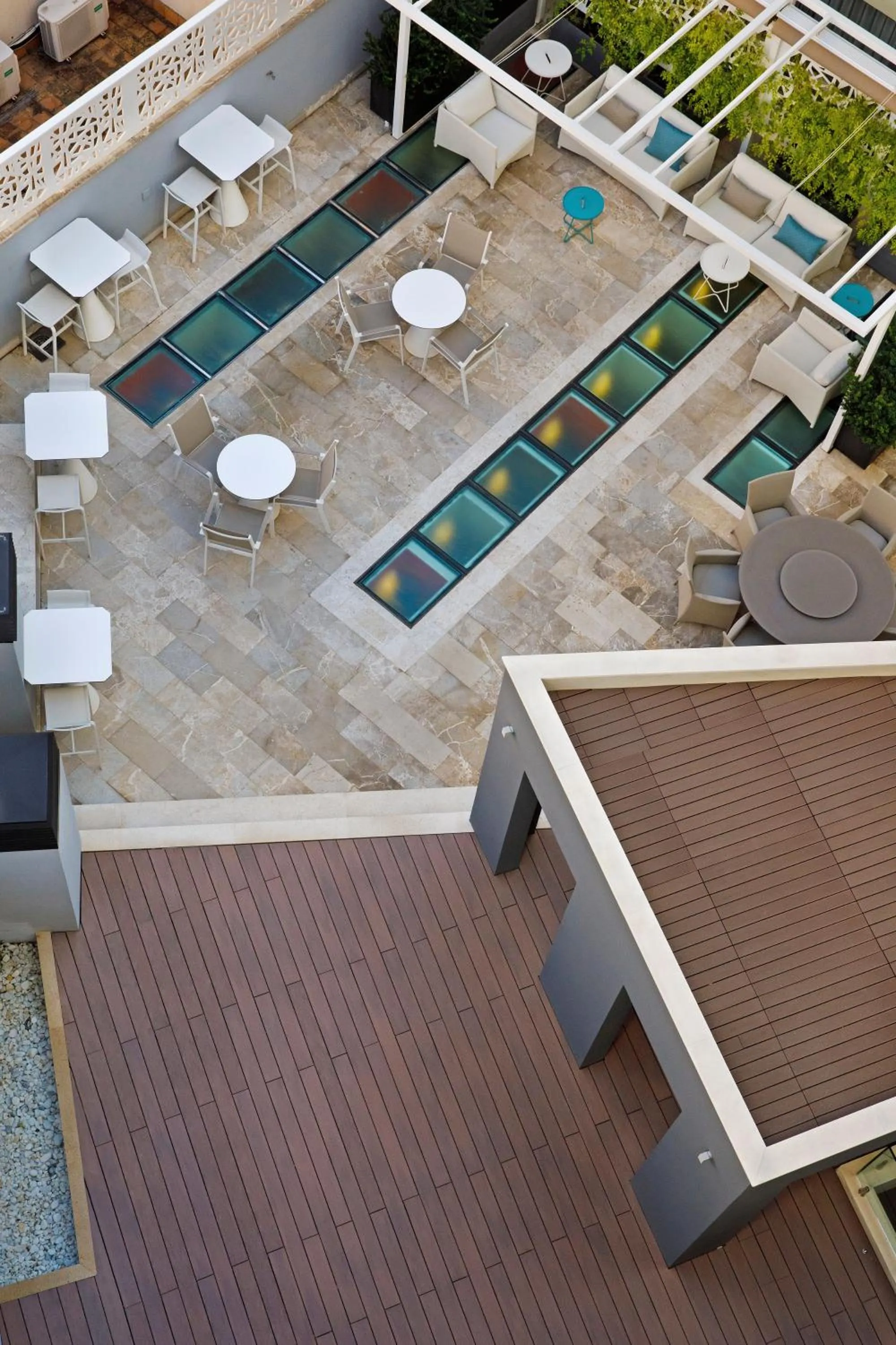 Patio in Hotel Palladium