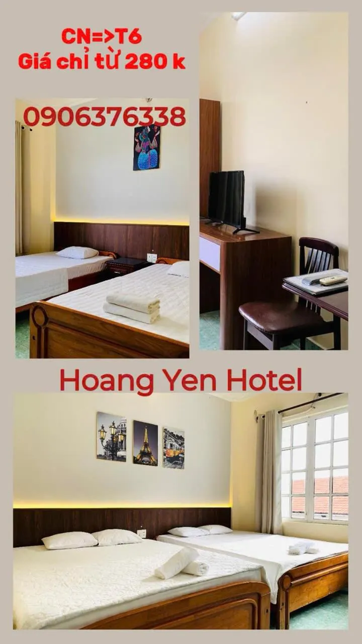 furniture, Bed in Hoang Yen Hotel