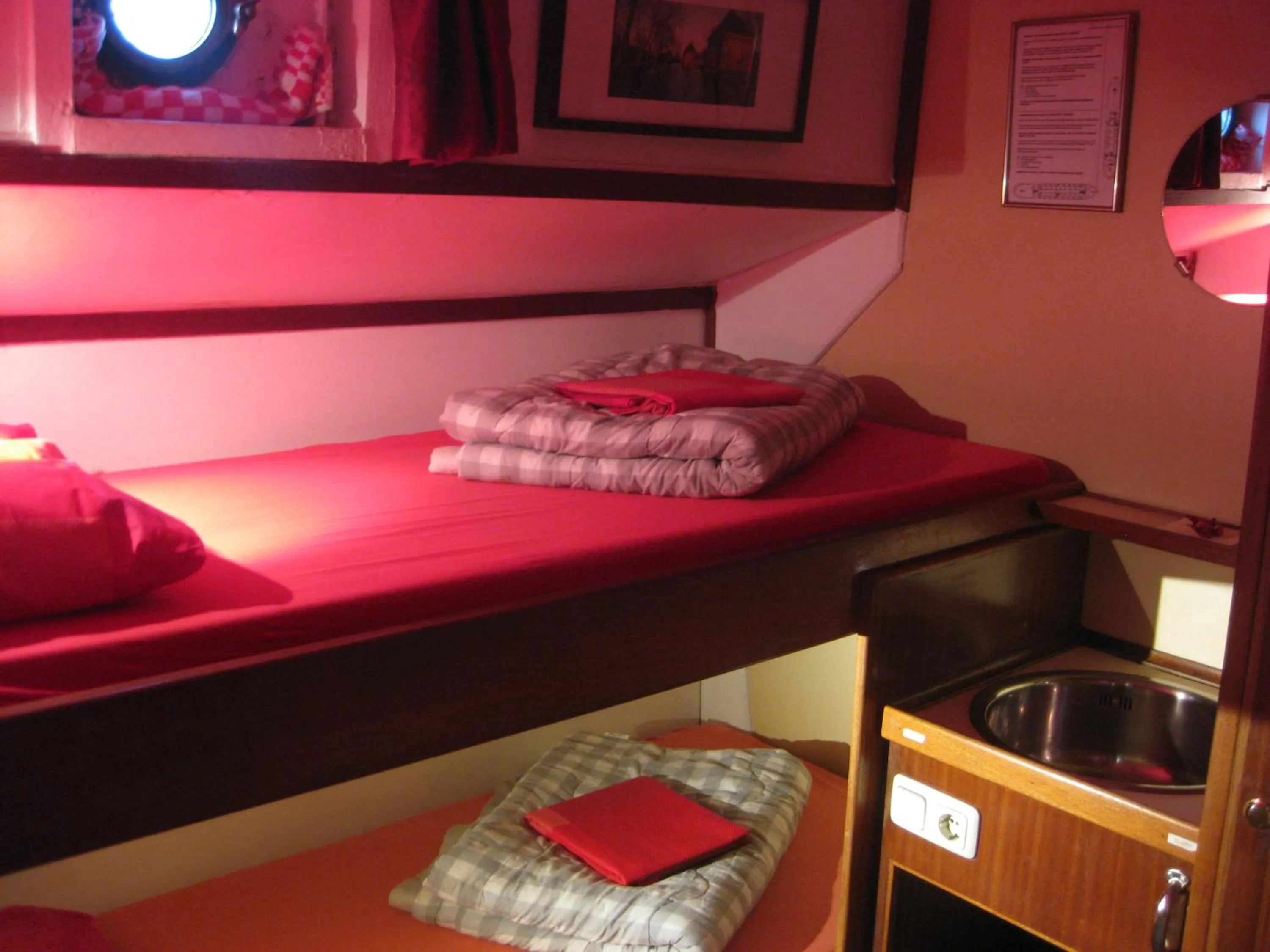 Decorative detail, Bed in Passengership Avanti