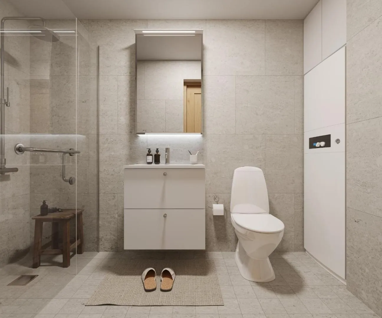 Shower in Lofsdalens Fjällhotell & Hotellbyns Lägenheter