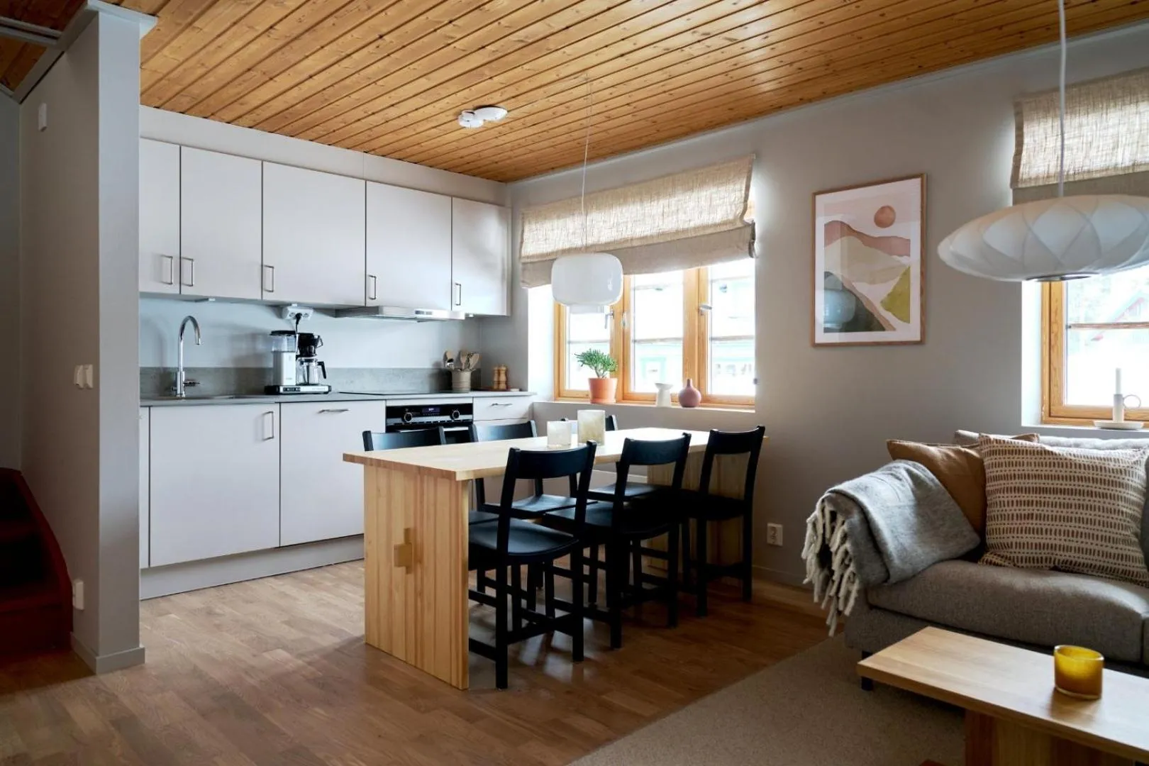 Kitchen or kitchenette in Lofsdalens Fjällhotell & Hotellbyns Lägenheter