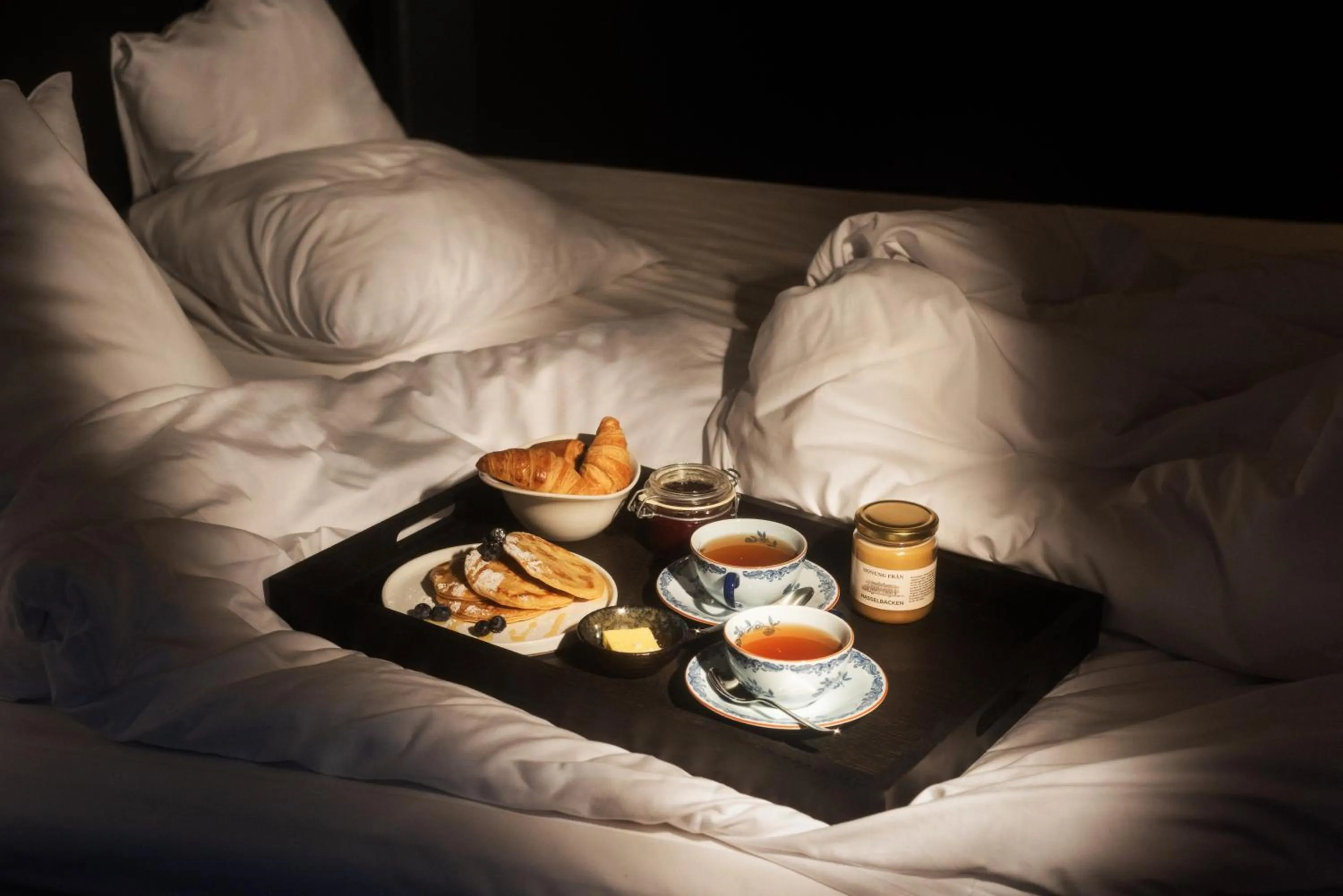 Food close-up, Bed in Hotel Hasselbacken