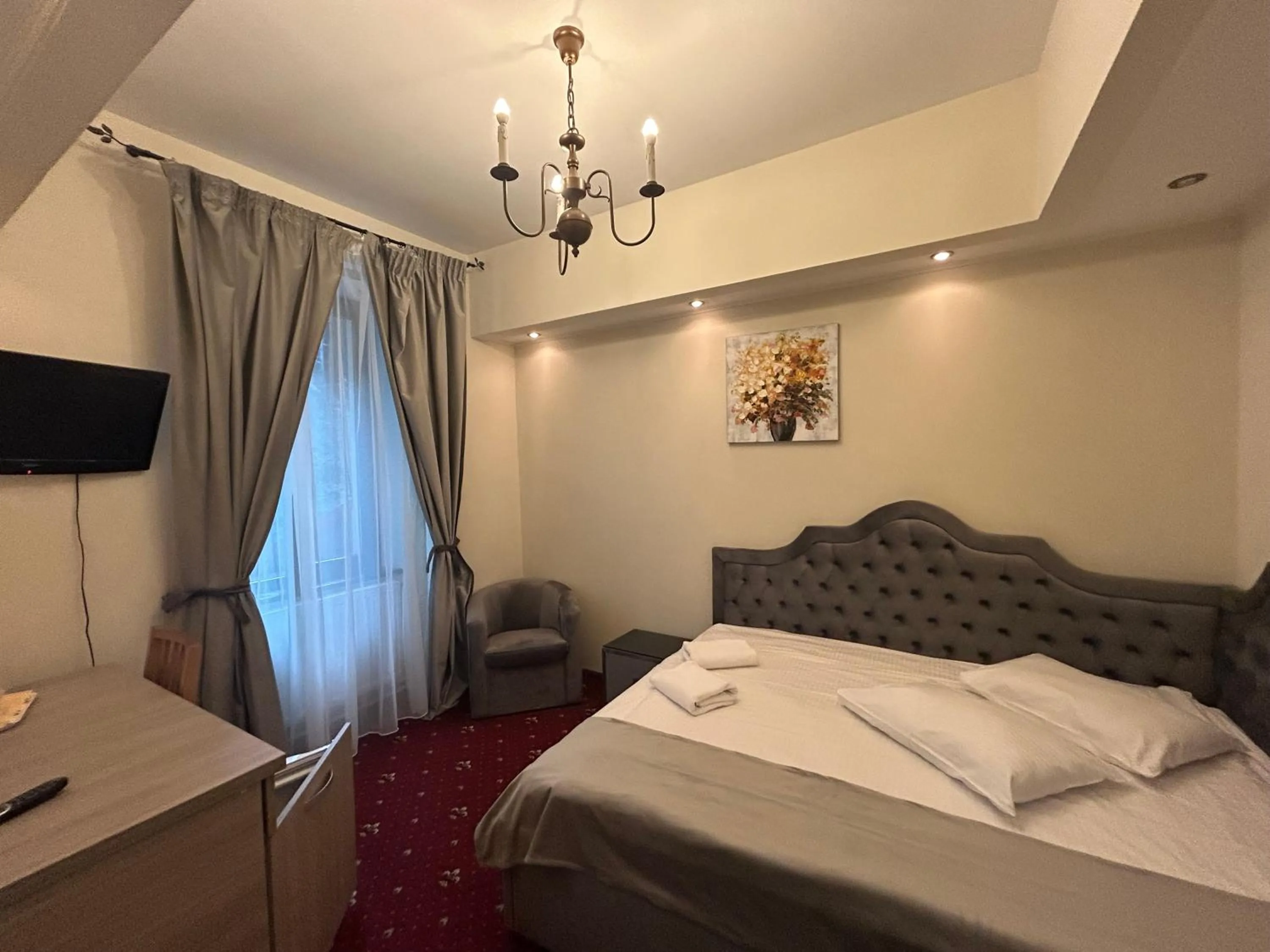 Bed in Hotel Stavilar