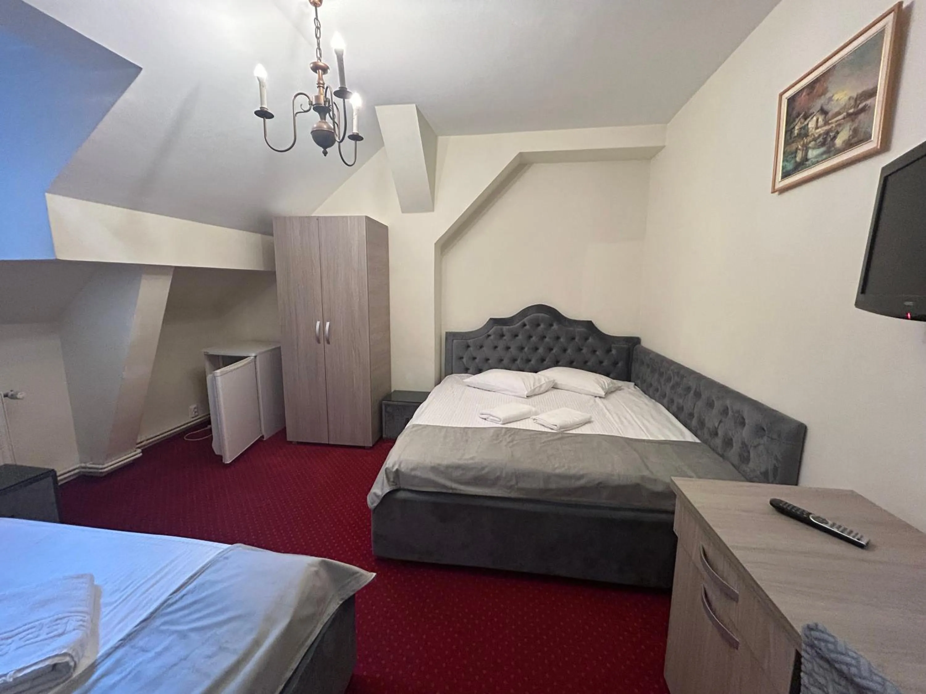 Bed in Hotel Stavilar