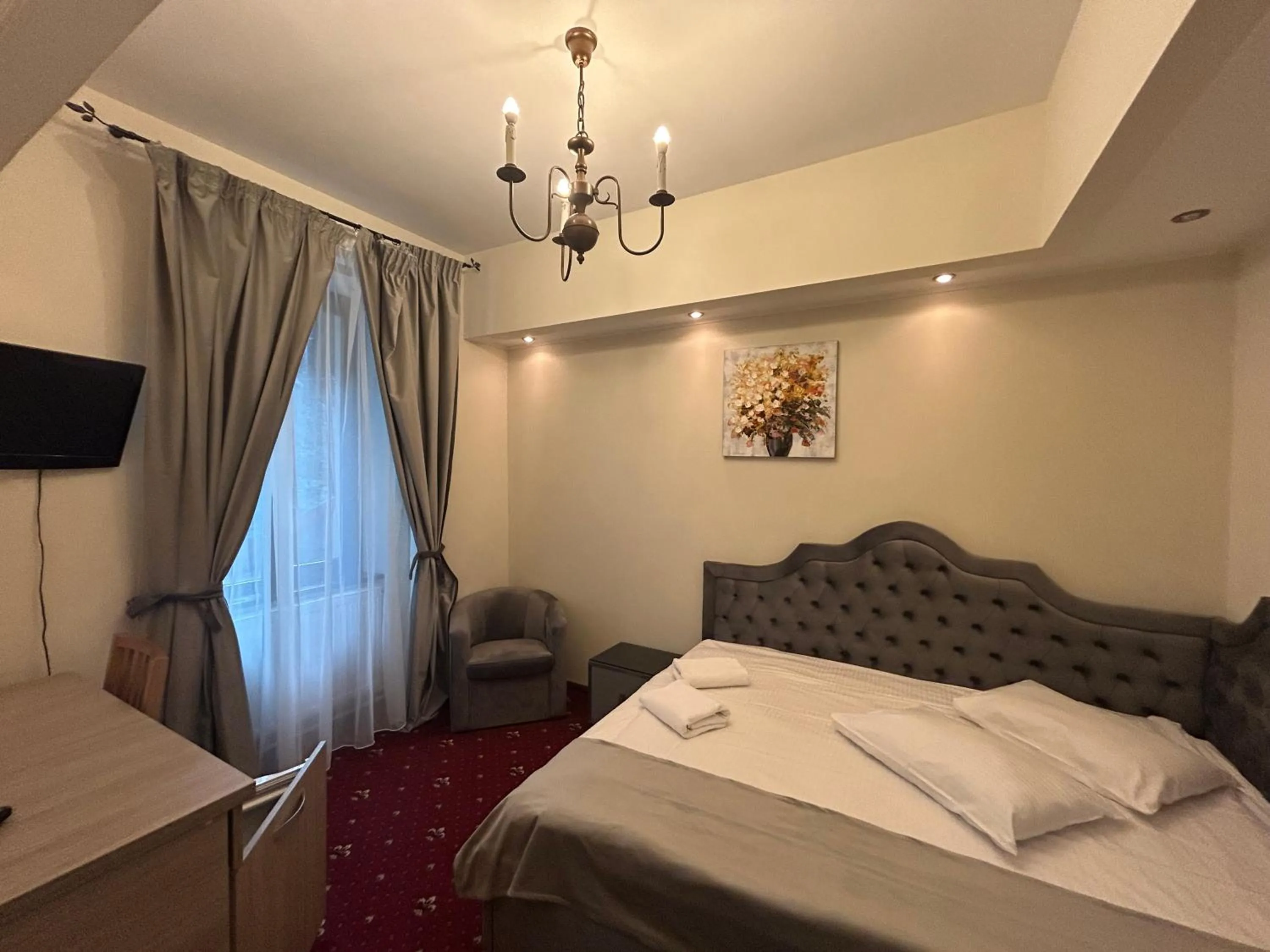 Bed in Hotel Stavilar