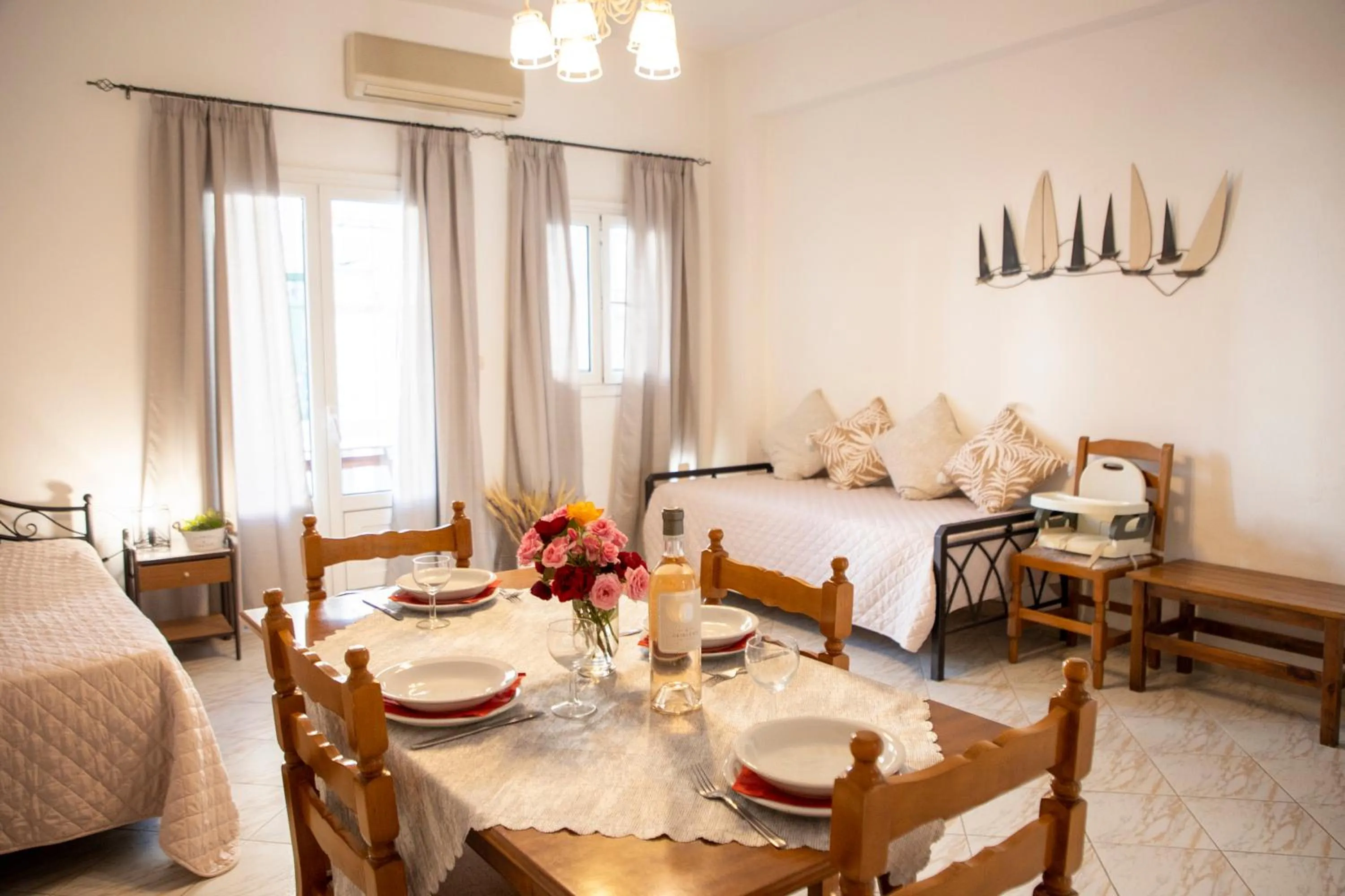 Bed in Sunrise Studios