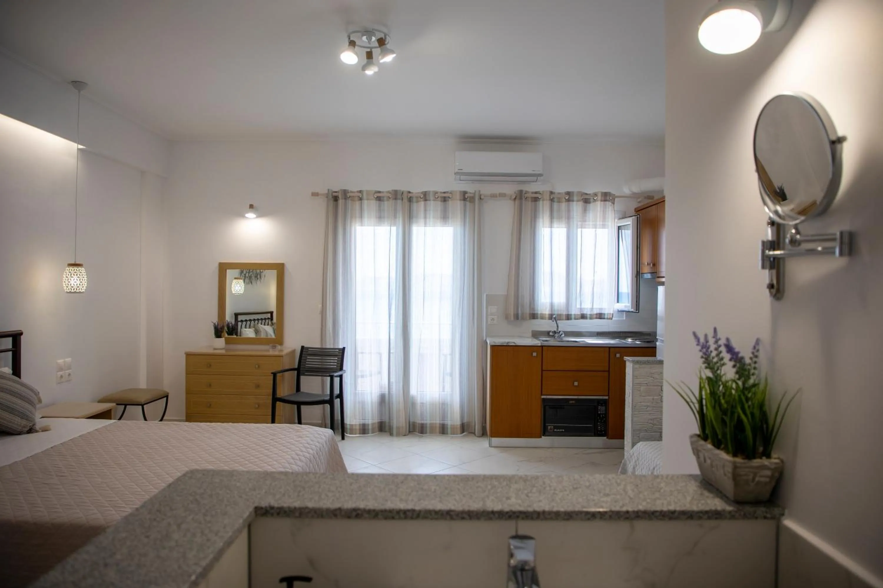 Bed in Sunrise Studios