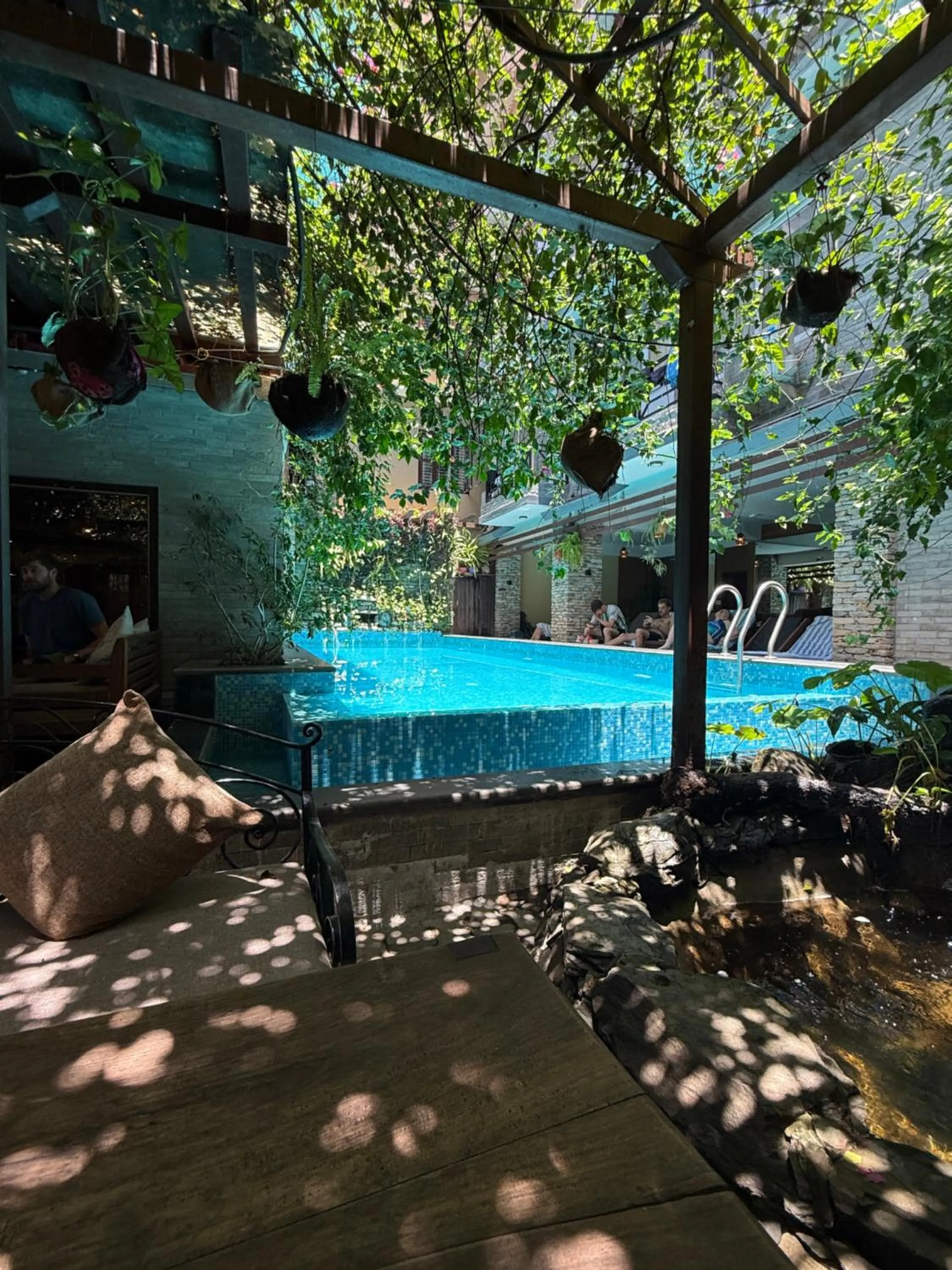 Pool view in Hotel Middle Path & Spa