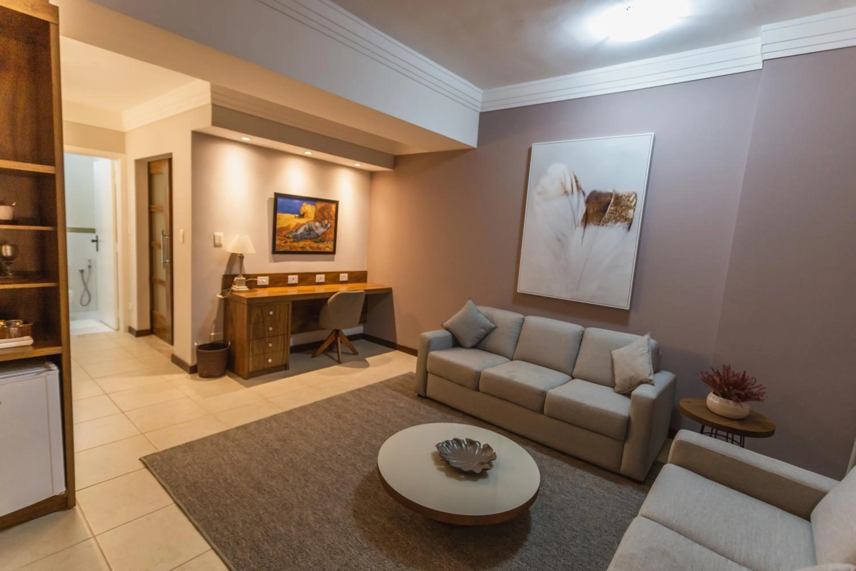 Living room in JR Hotel Marilia