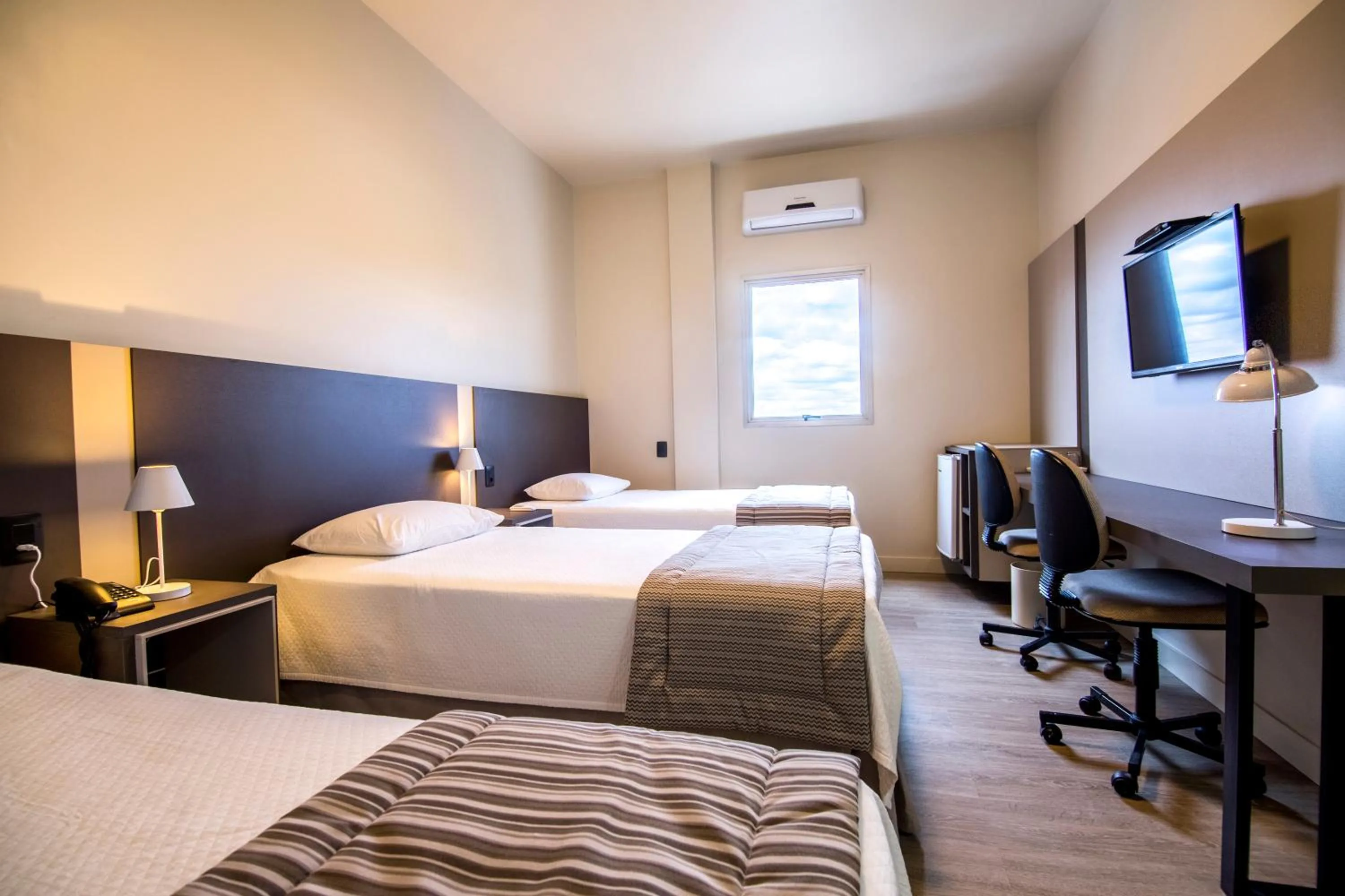 Photo of the whole room, Bed in JR Hotel Marilia