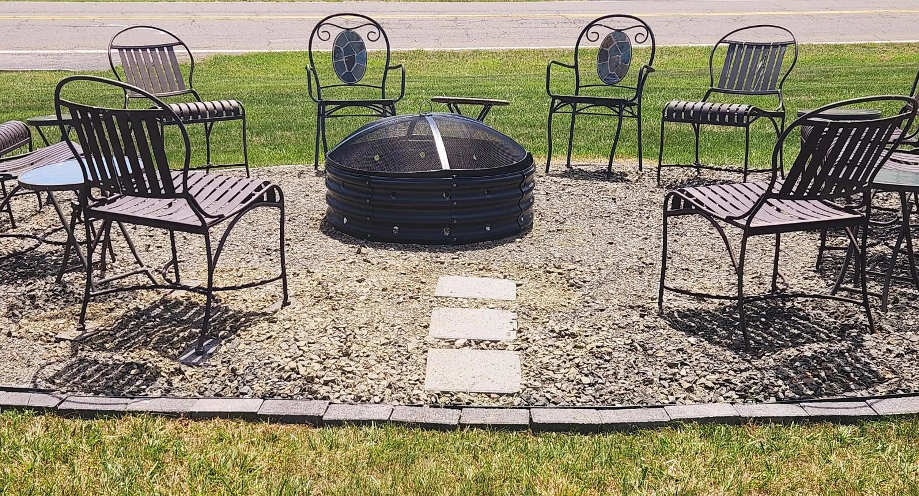 fireplace in Fox Mountain Inn