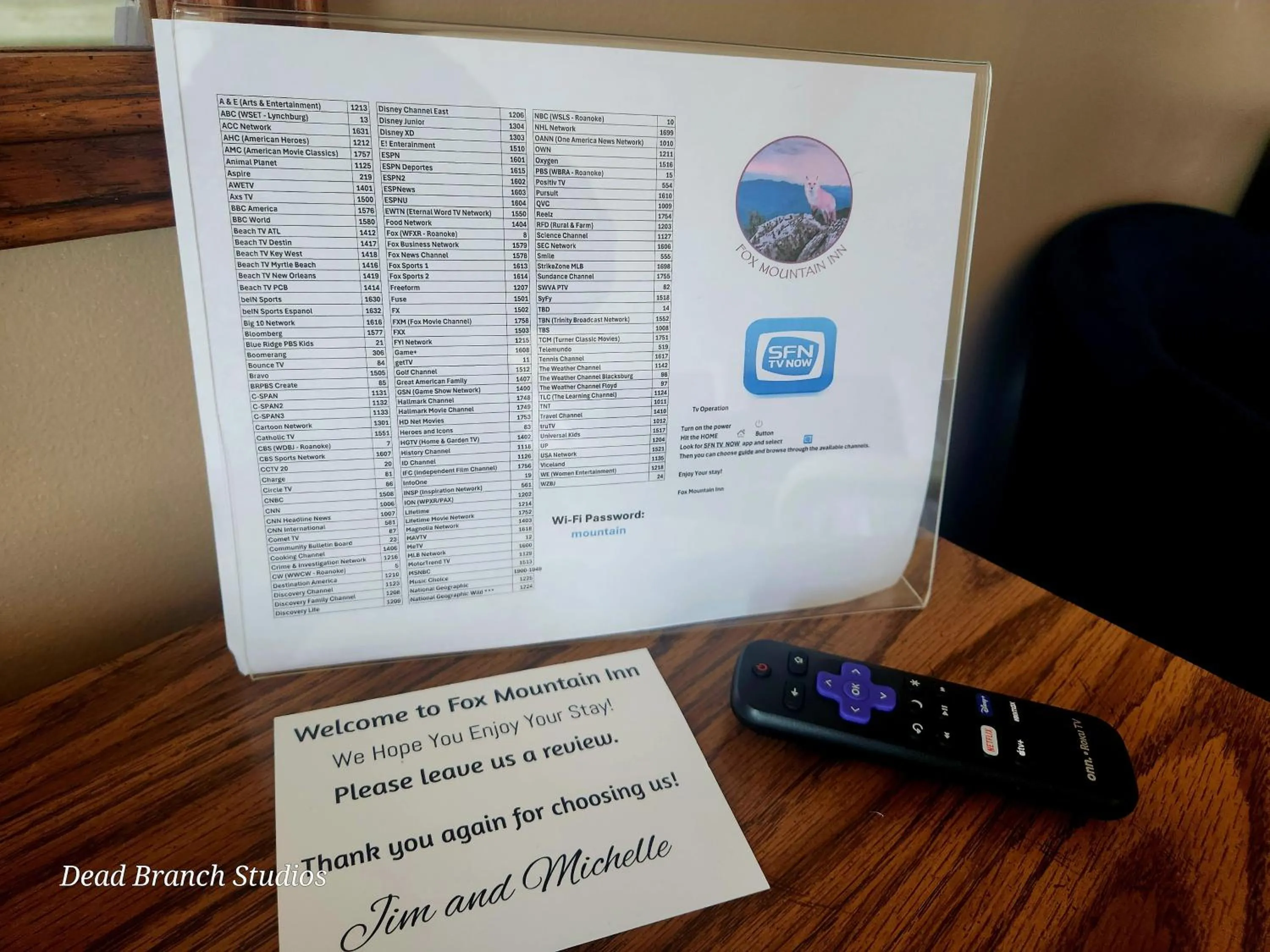 Bedroom in Fox Mountain Inn