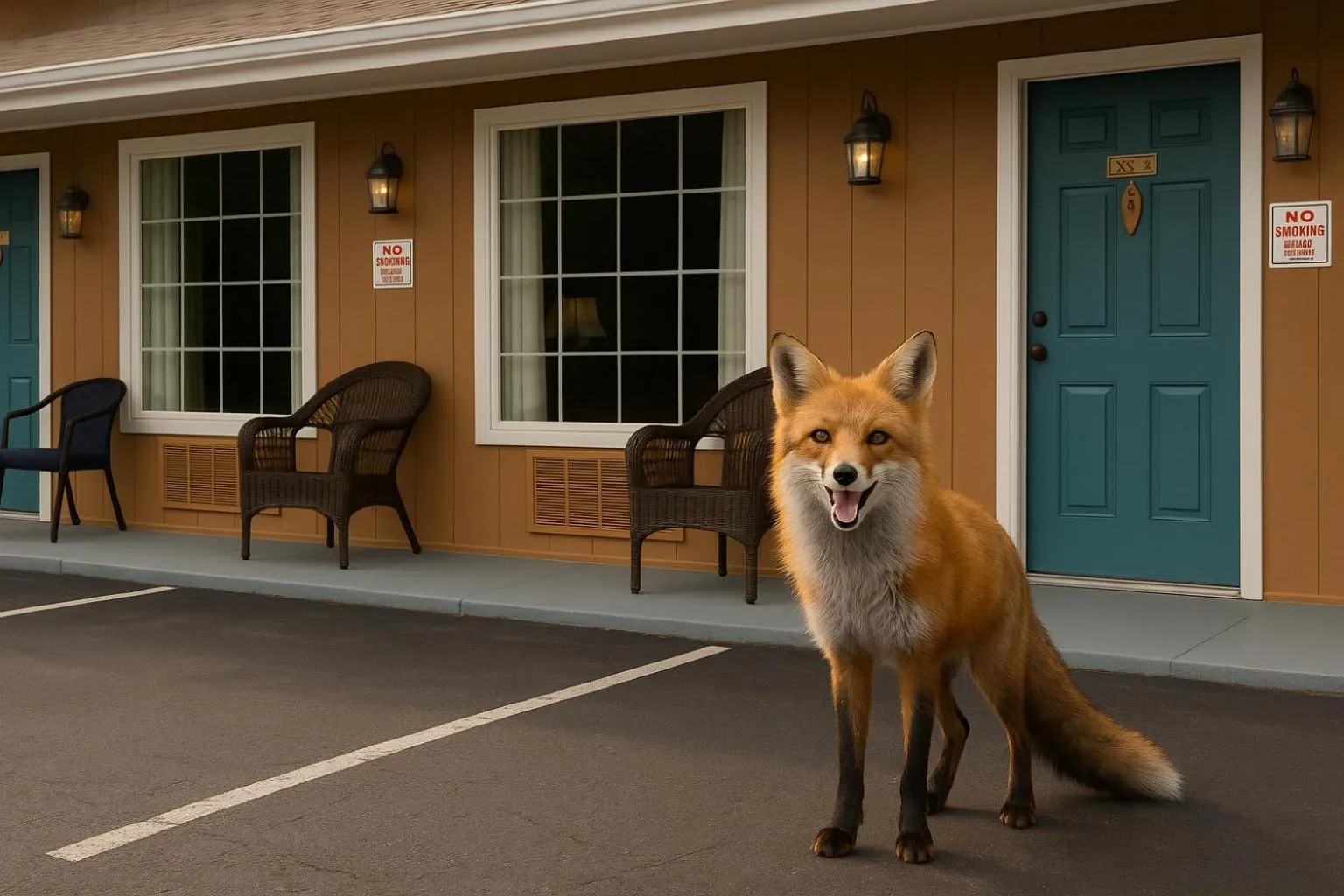 Property building in Fox Mountain Inn