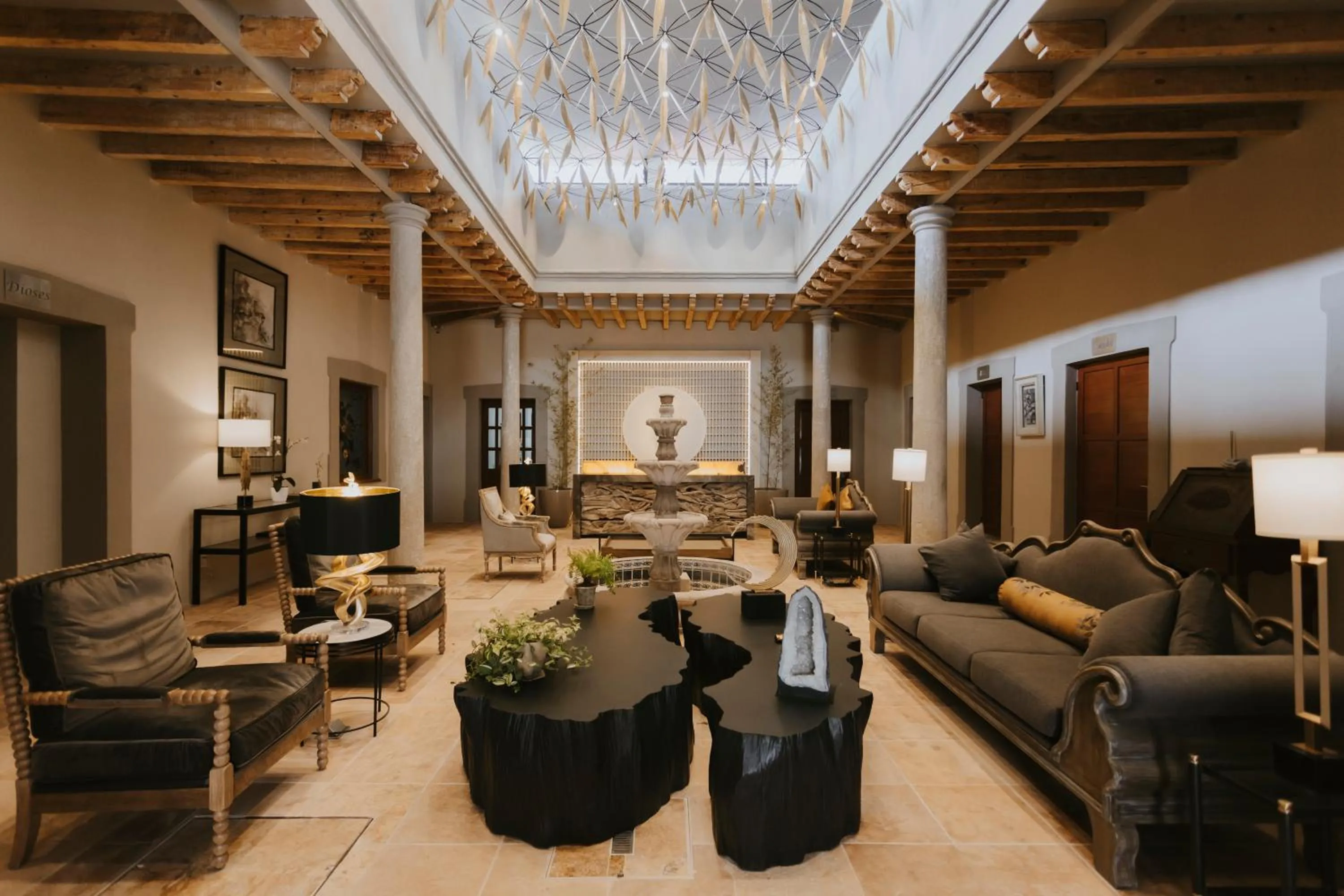 Lobby or reception in Dos Patios Querétaro Curamoria Collection