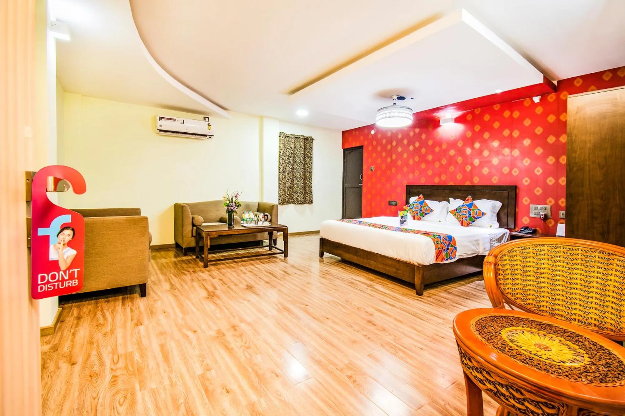 Bed in FabHotel Prince Park - Nr Sajra Fort