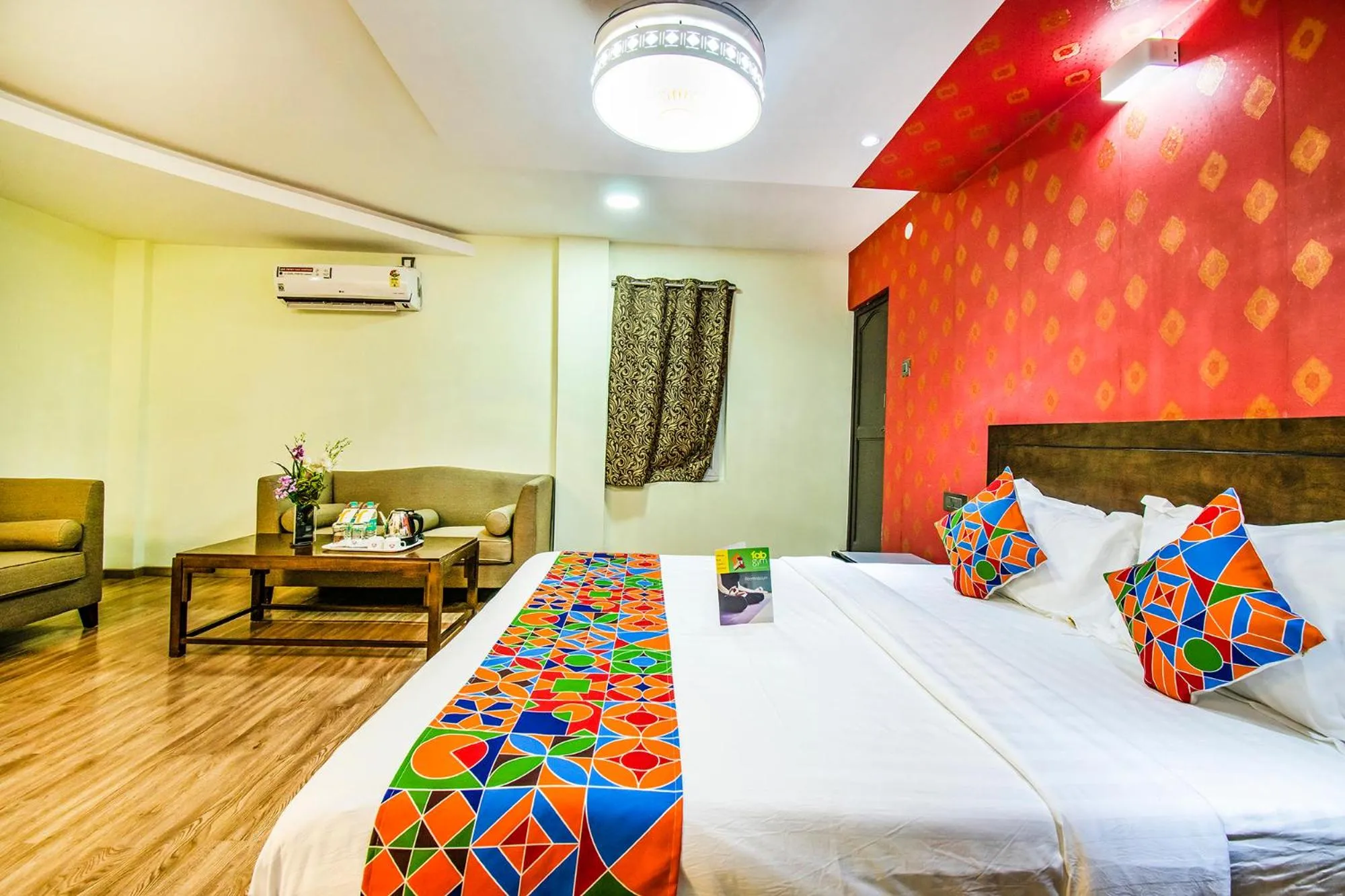 Bed in FabHotel Prince Park - Nr Sajra Fort