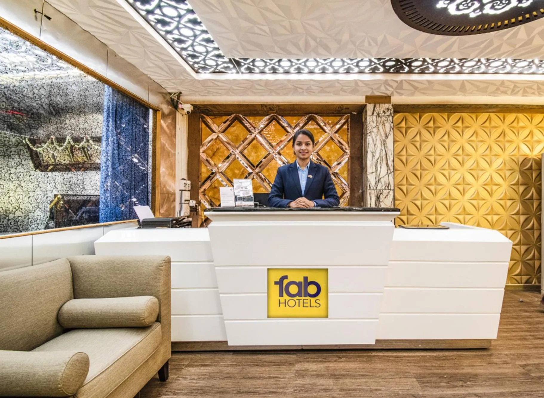 Lobby or reception in FabHotel Prince Park - Nr Sajra Fort