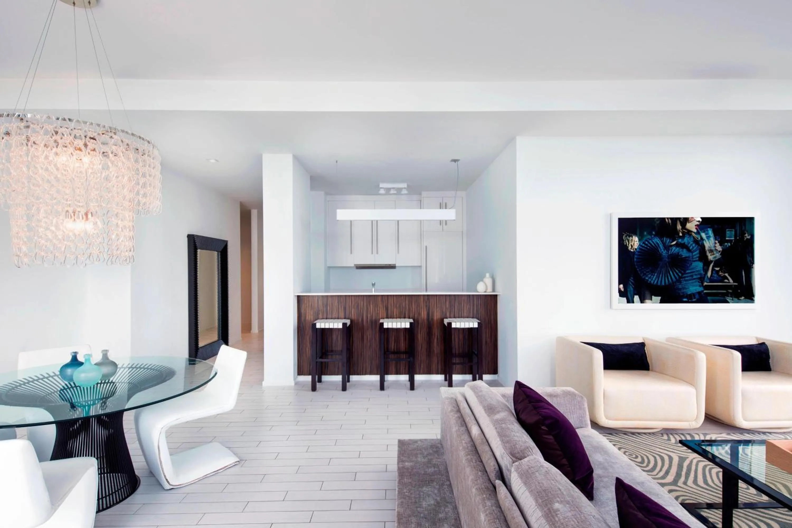 Living room in W South Beach