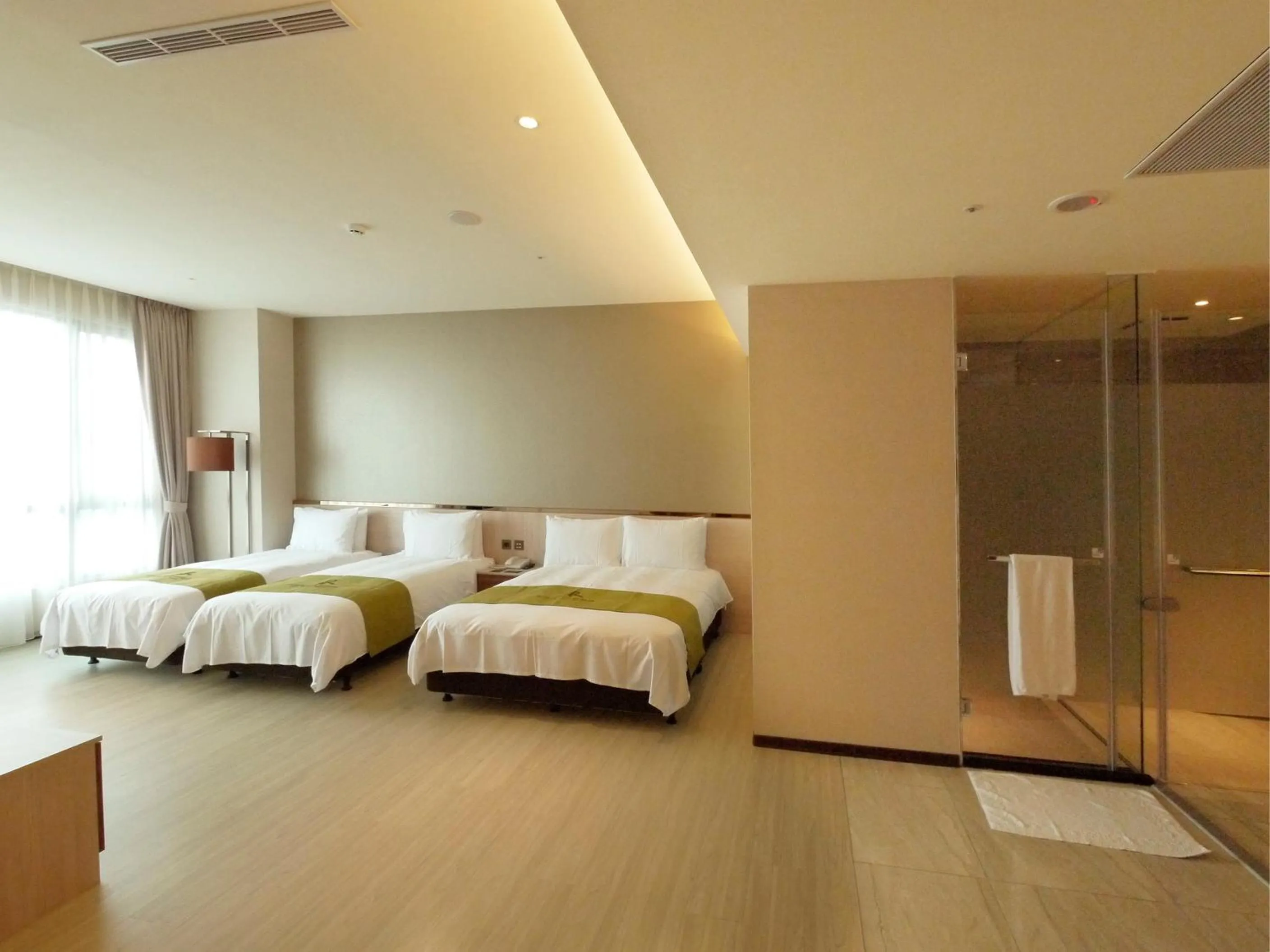 Bed in Rice Resort Hotel