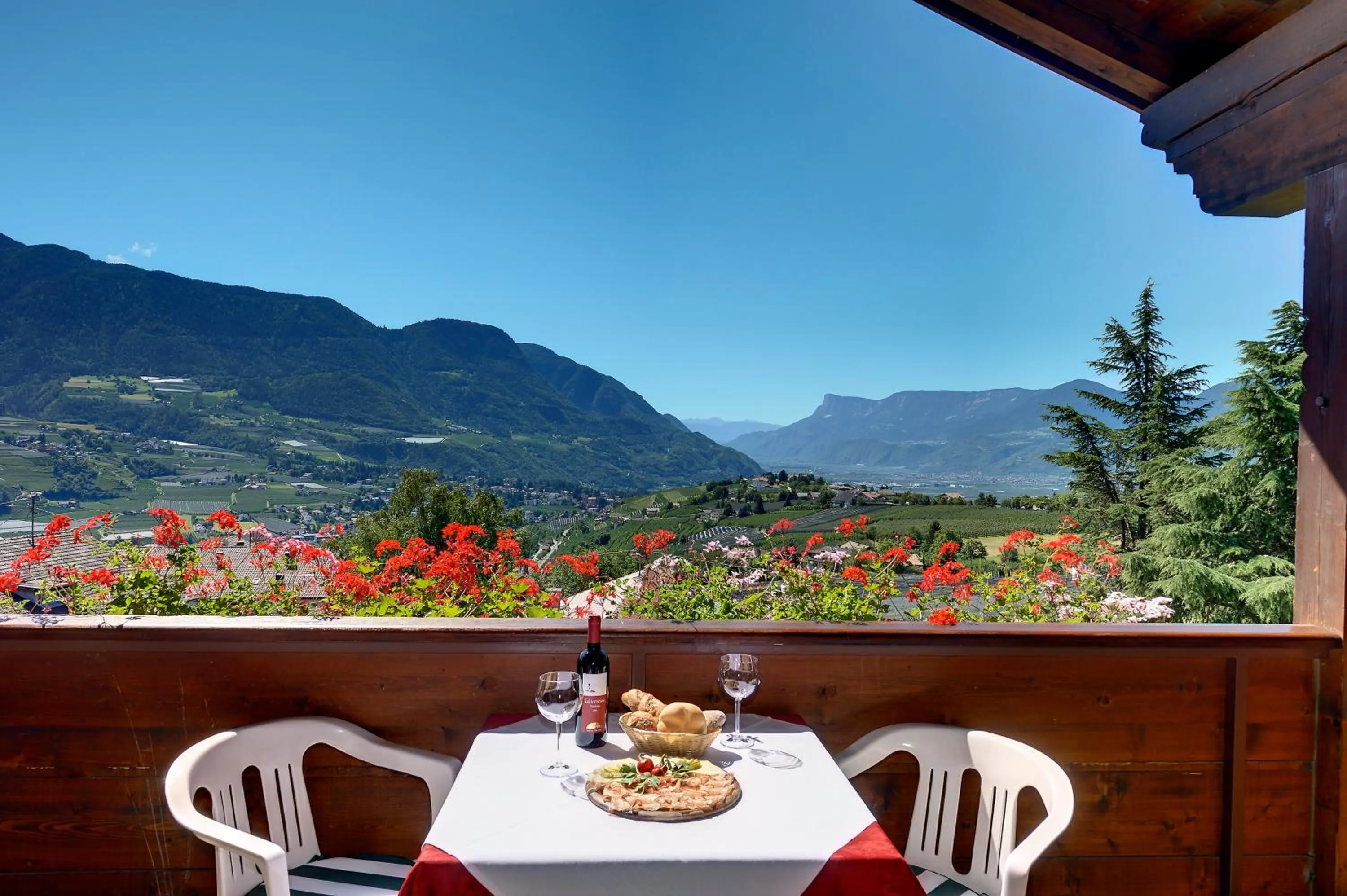 Balcony/Terrace in Hotel Appartement Inge