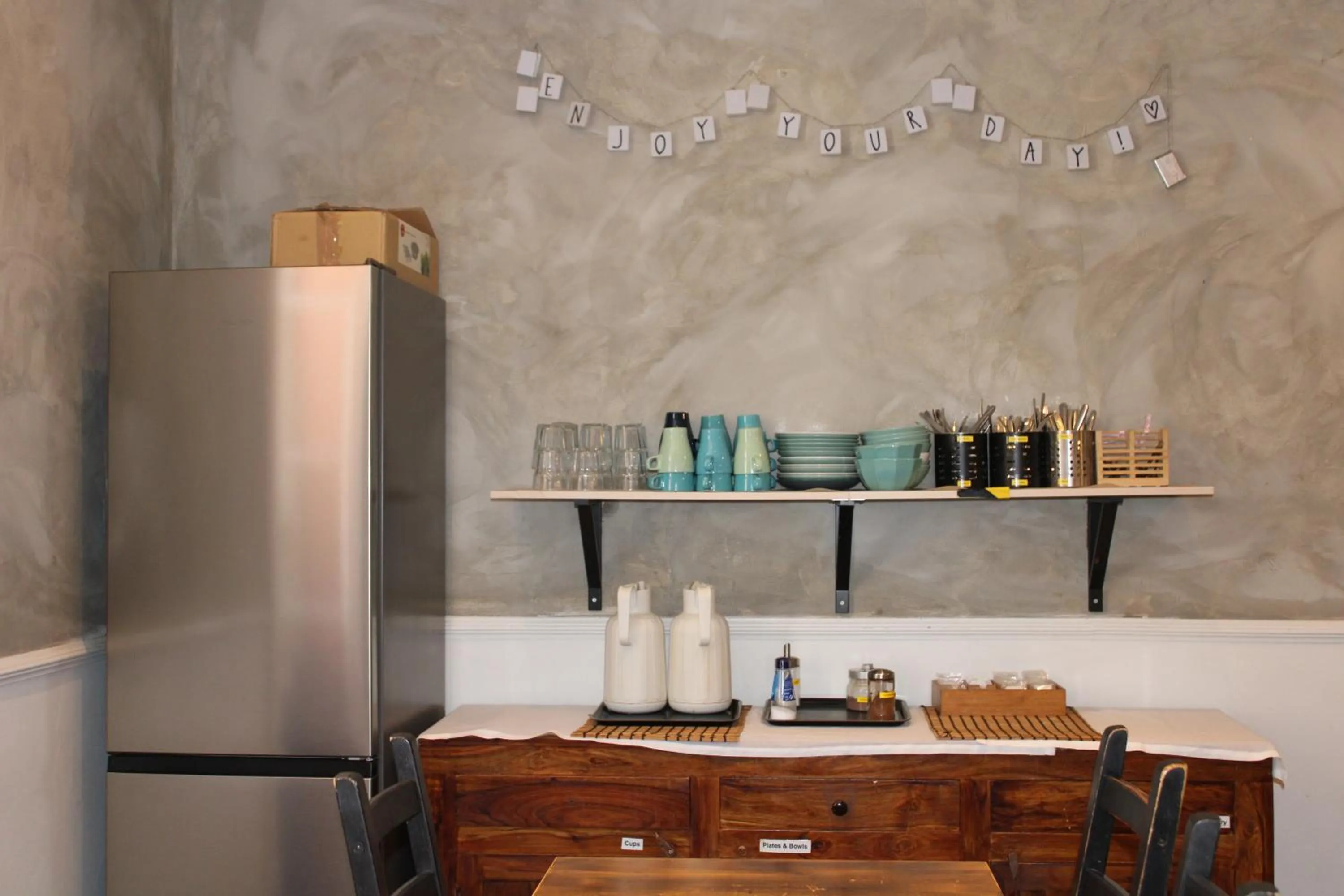 Kitchen or kitchenette in Rossio Hostel