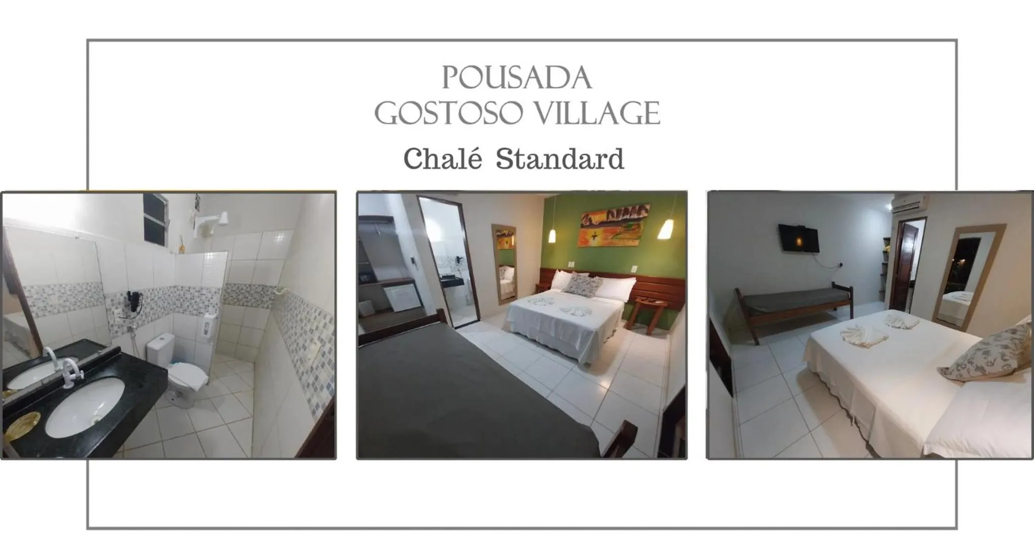 Bed in Pousada Gostoso Village