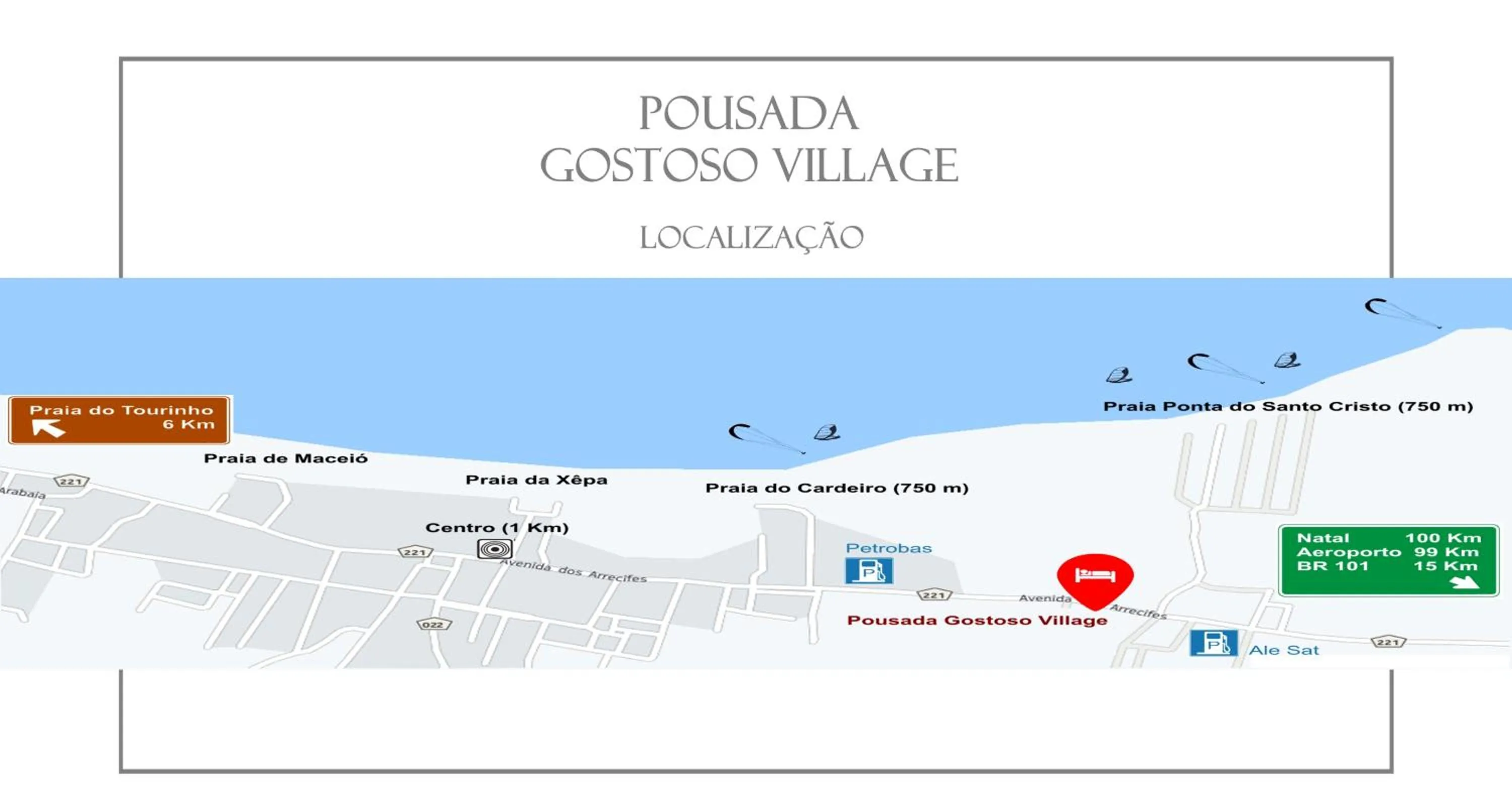 Bird's eye view in Pousada Gostoso Village