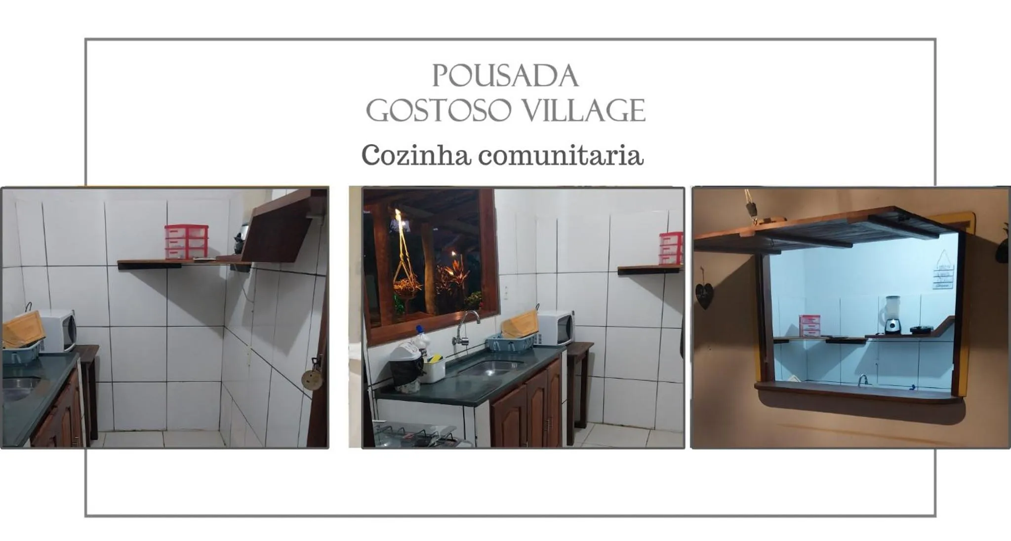 Kitchen or kitchenette in Pousada Gostoso Village