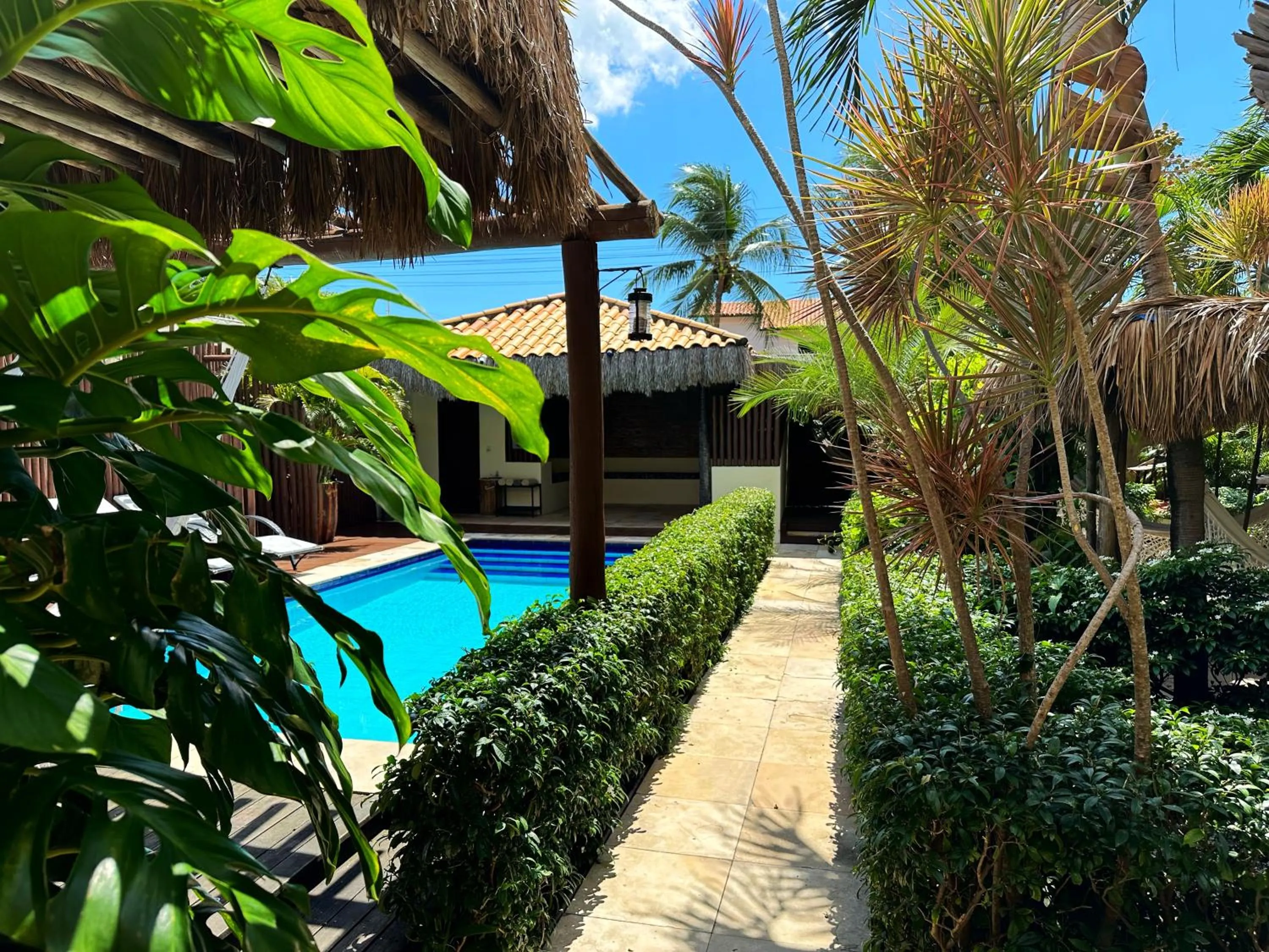 Pool view in Pousada Oasis Paracuru