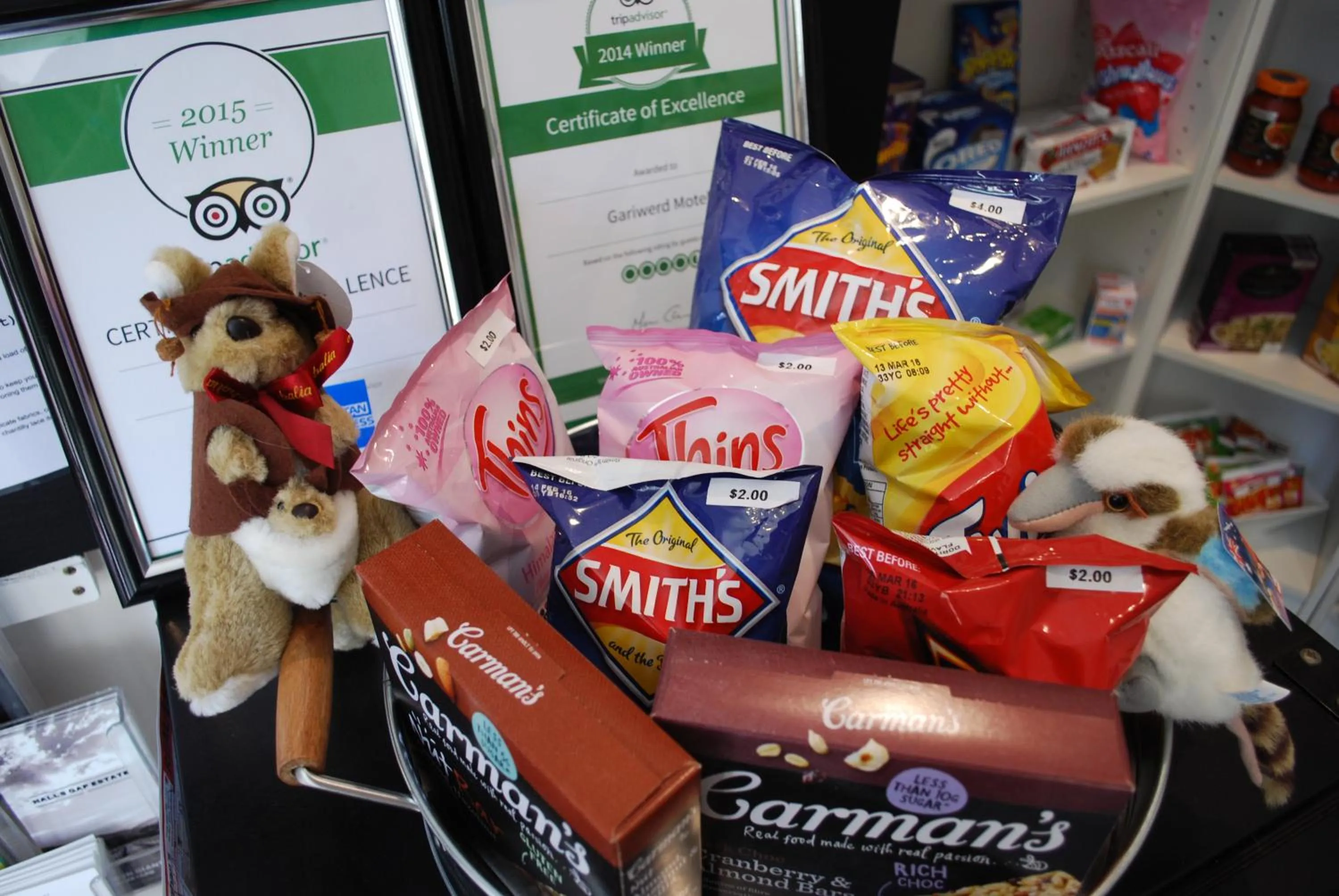 On-site shops in Gariwerd Motel