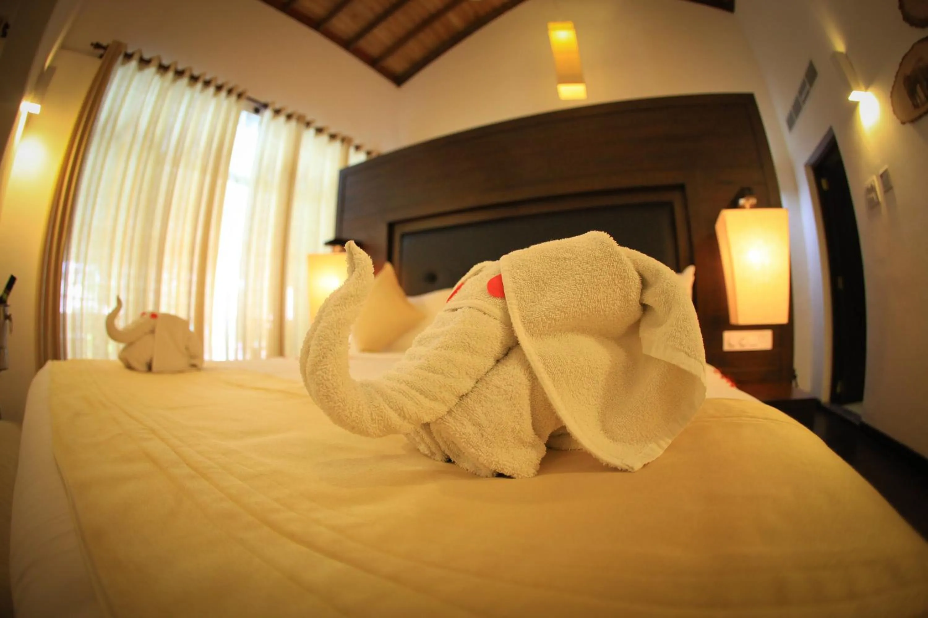 Decorative detail, Bed in Grand Udawalawe Safari Resort